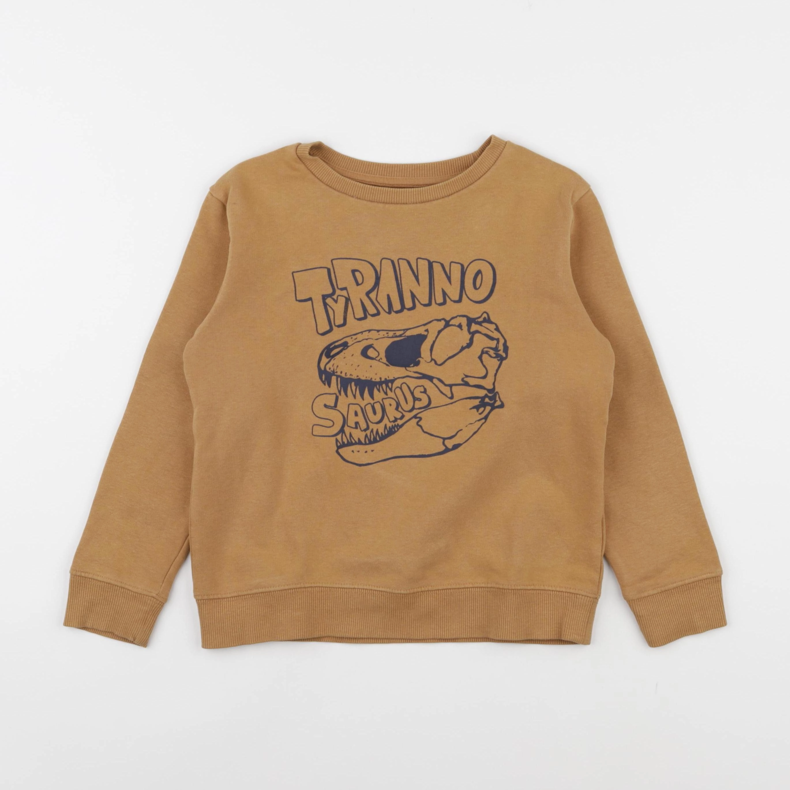 Vertbaudet - sweat marron - 8 ans