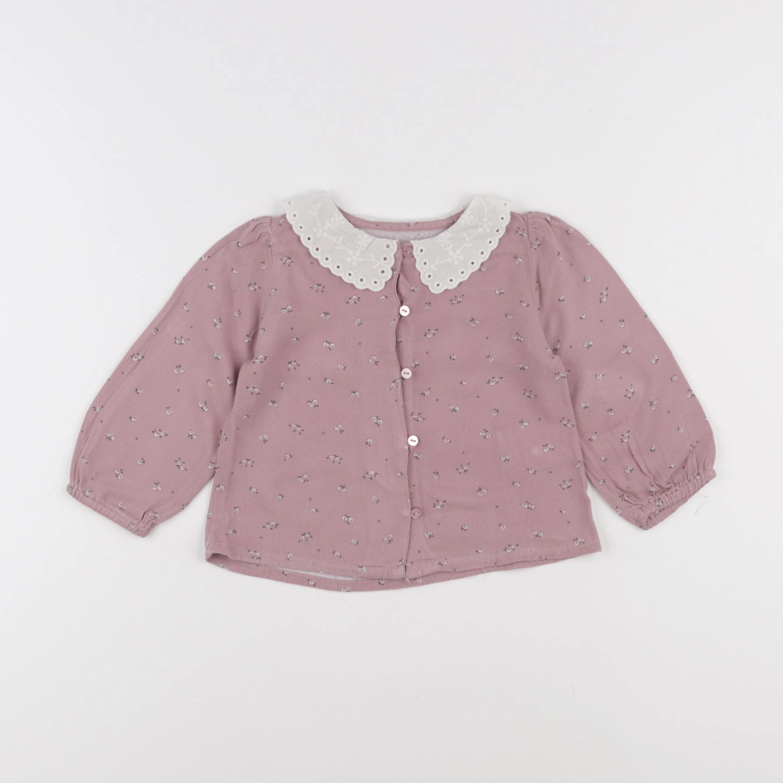 Vertbaudet - blouse violet - 12 mois