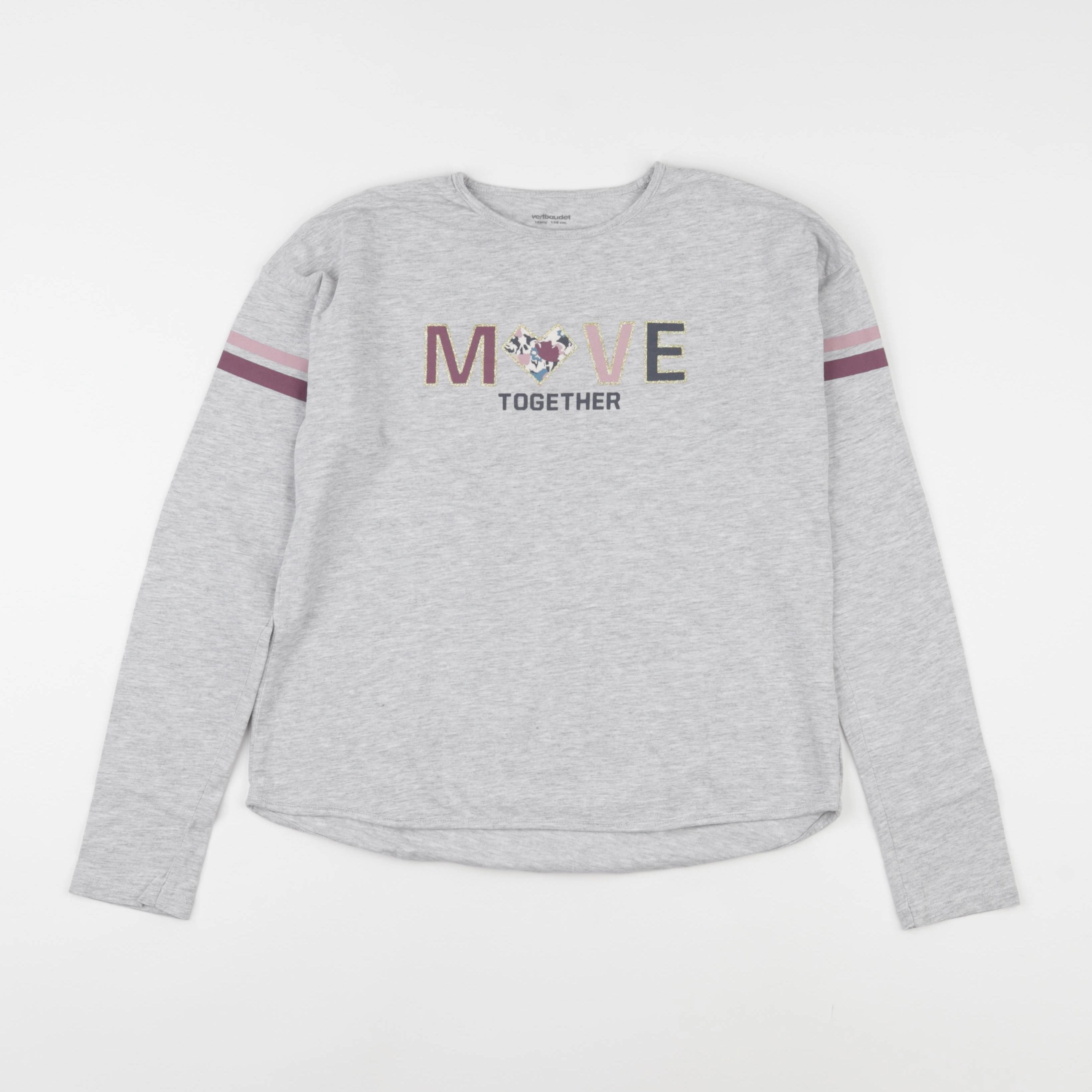 Vertbaudet - tee-shirt gris - 14 ans
