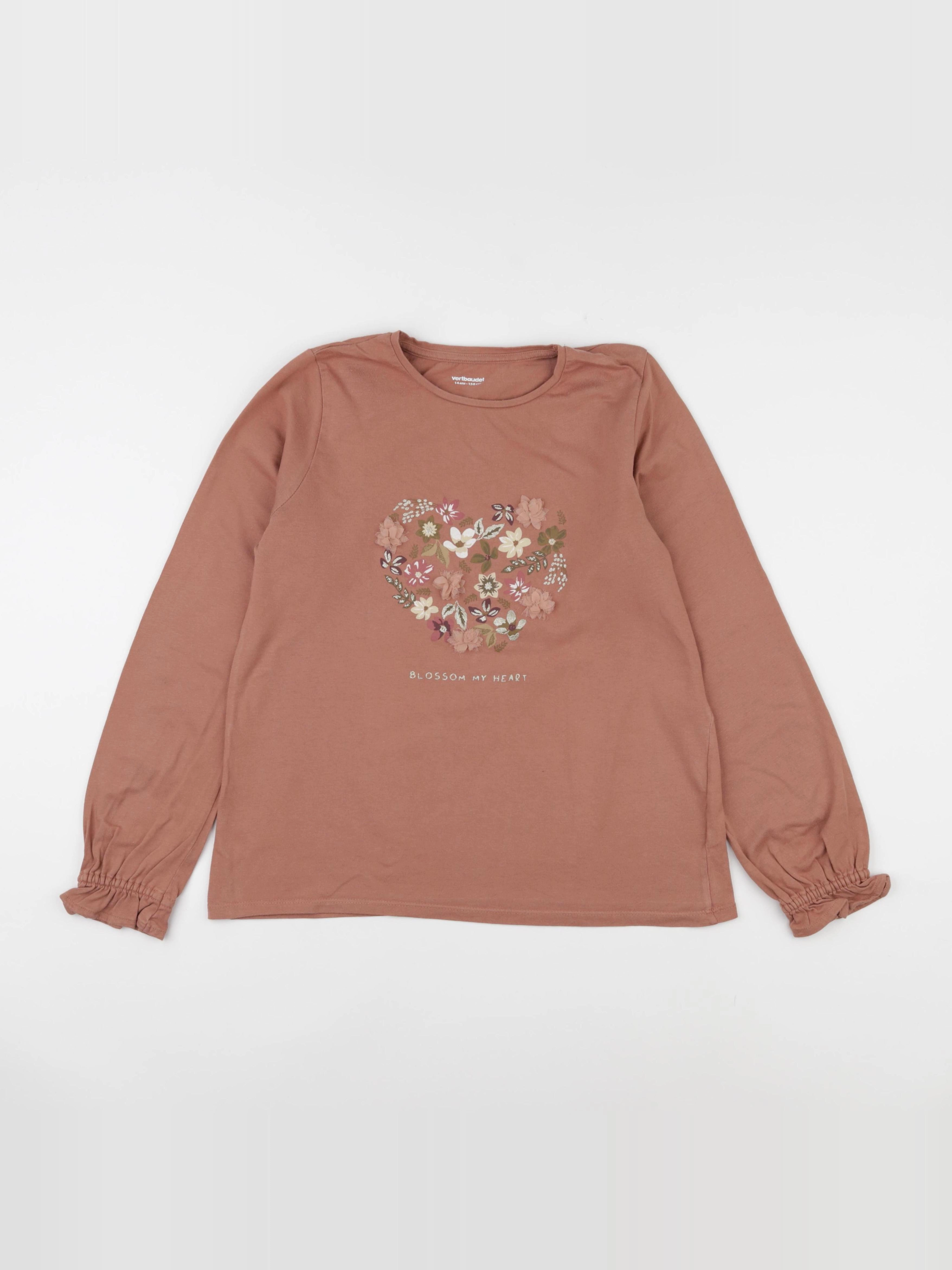 Vertbaudet - tee-shirt rose - 14 ans