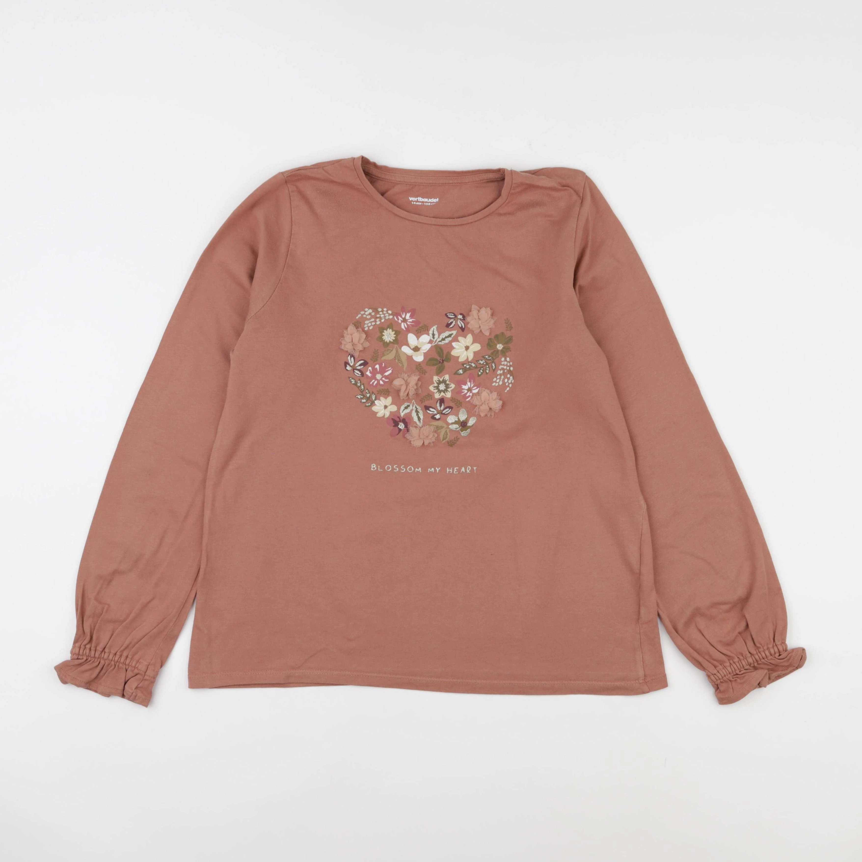 Vertbaudet - tee-shirt rose - 14 ans