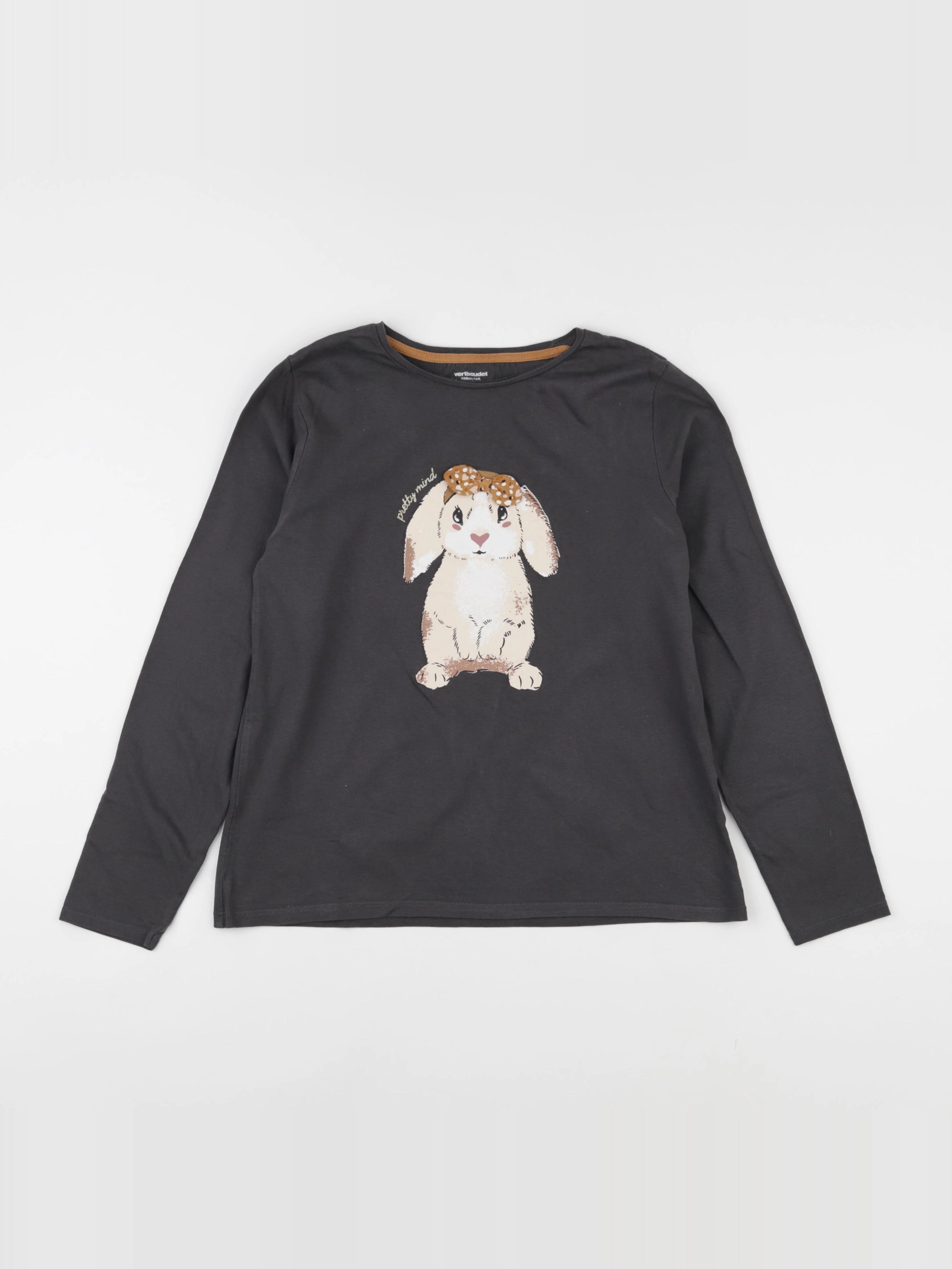 Vertbaudet - tee-shirt gris - 14 ans