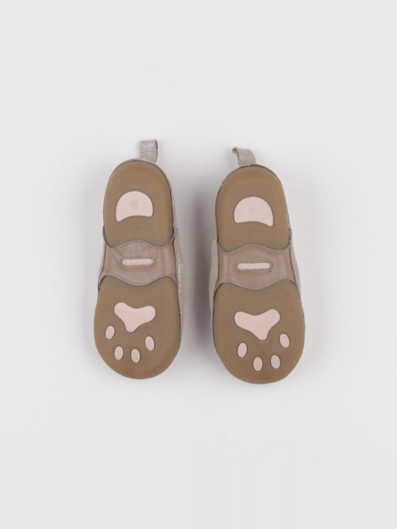 Vertbaudet - chaussons gris, argent - pointure 29
