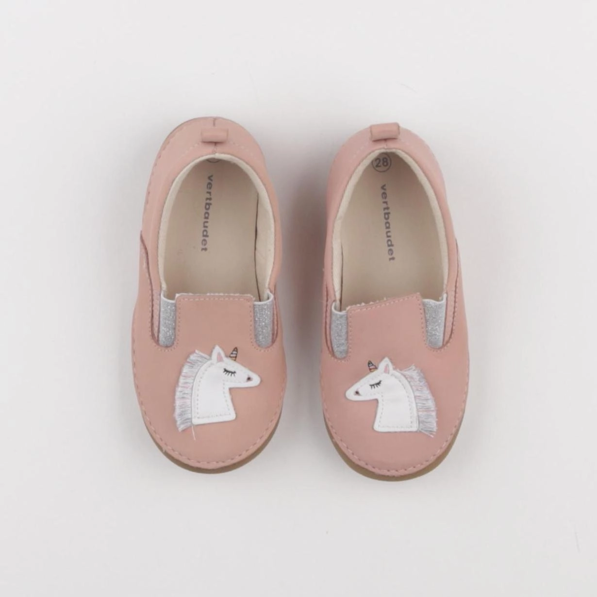 Vertbaudet - chaussons rose - pointure 28