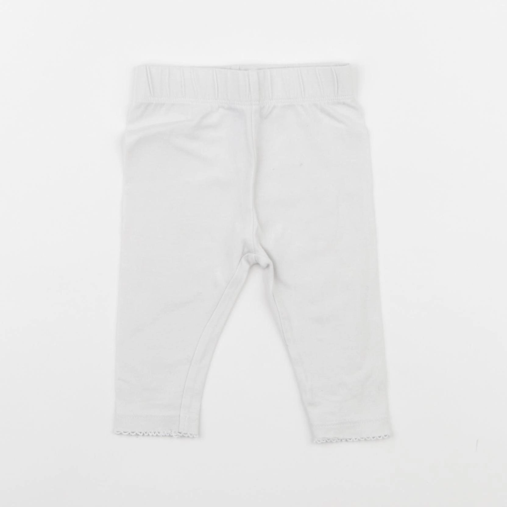Vertbaudet - legging blanc - 3 mois