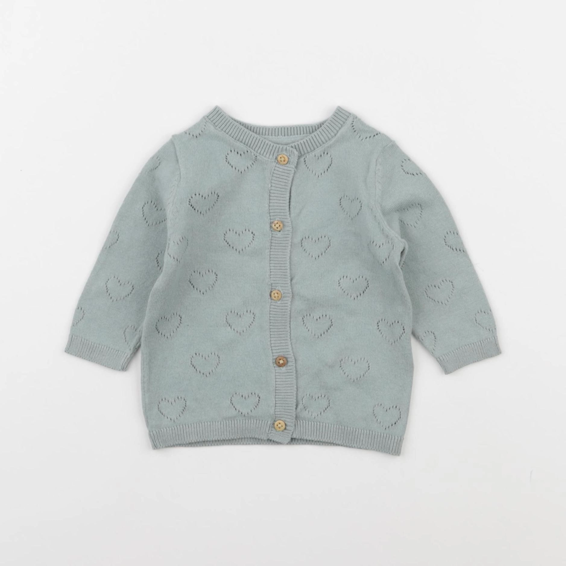 Vertbaudet - gilet vert - 3 mois