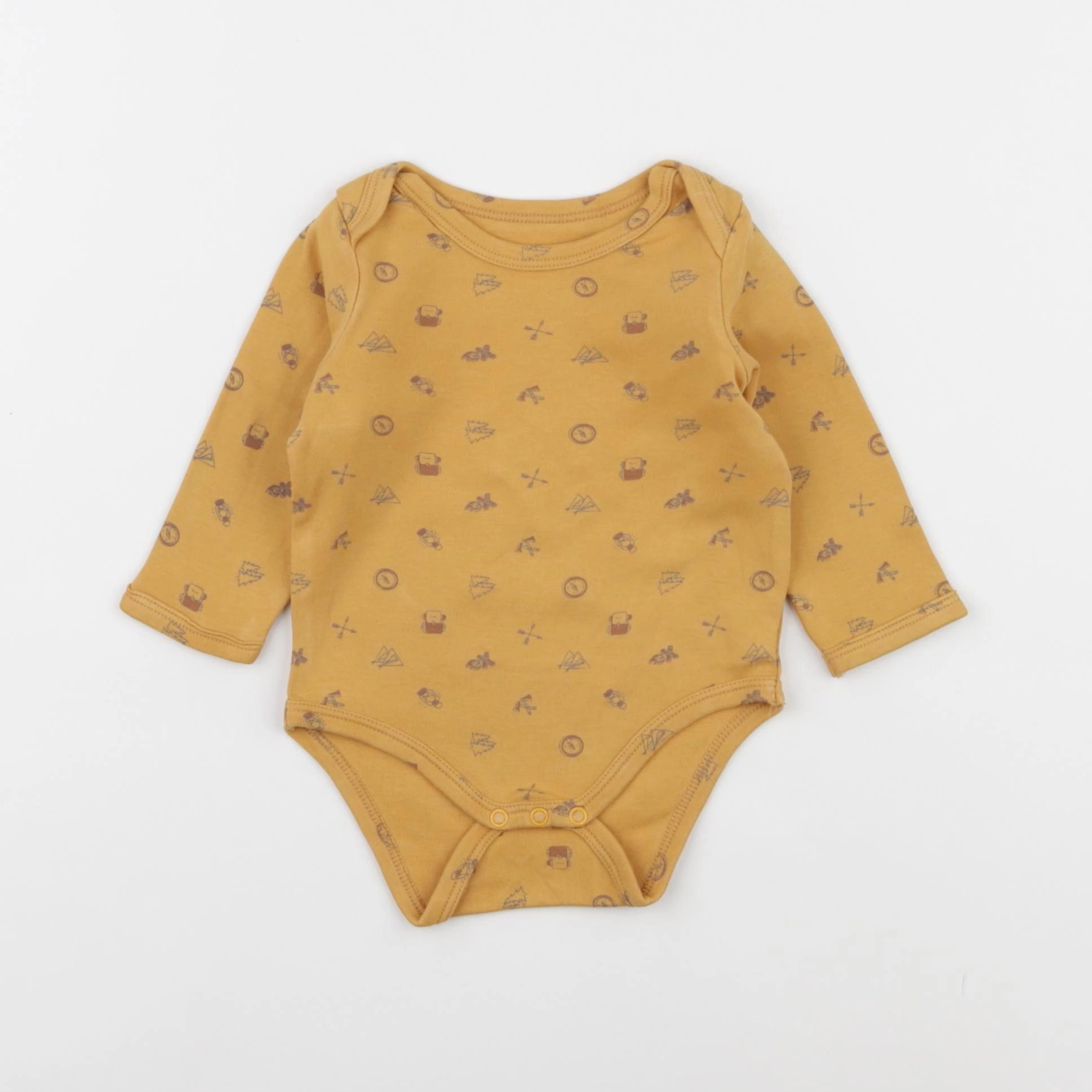 Vertbaudet - body jaune - 6 mois