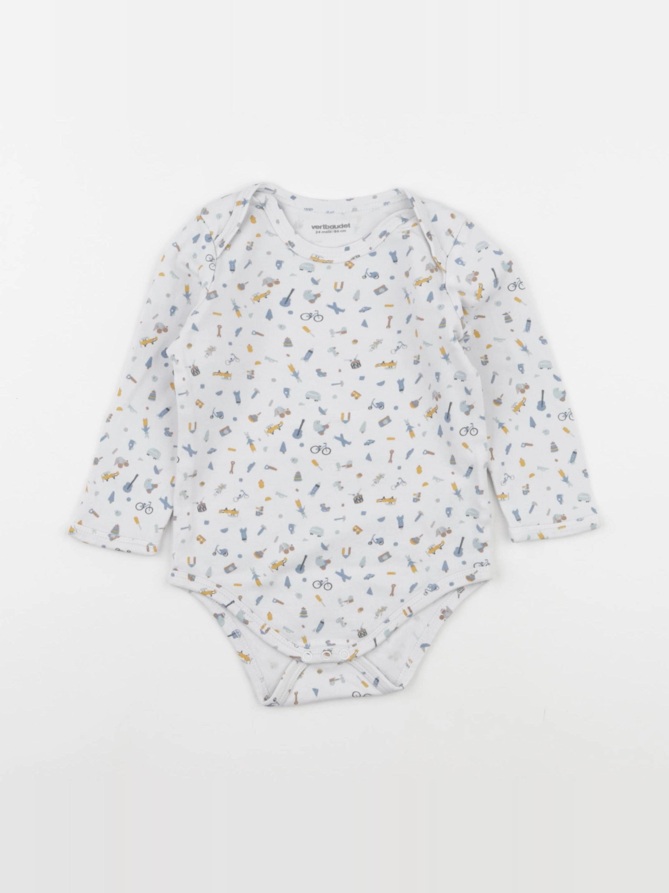 Vertbaudet - body blanc - 24 mois