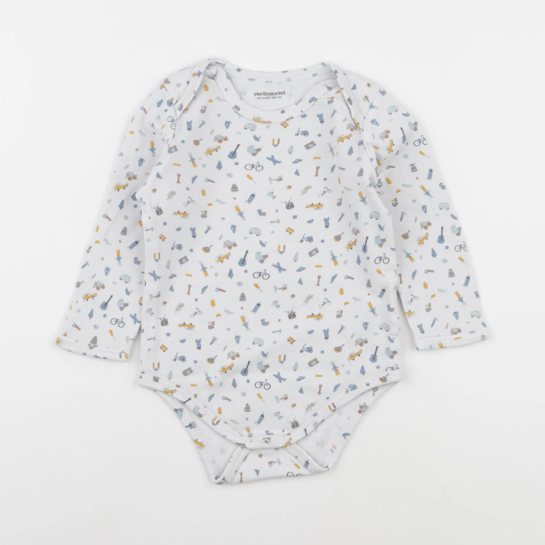 Vertbaudet - body blanc - 24 mois