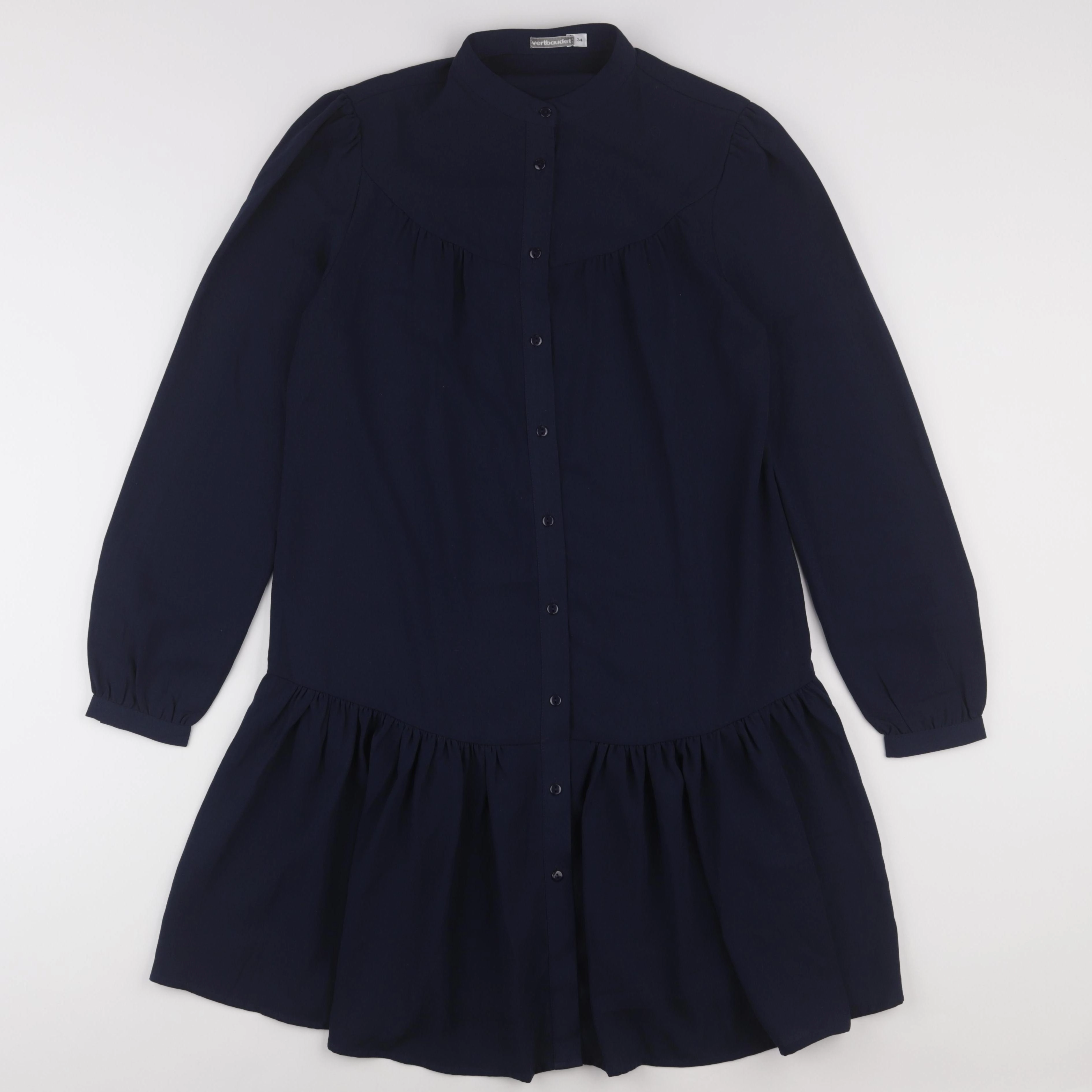 Vertbaudet - robe grossesse, allaitement bleu - 34