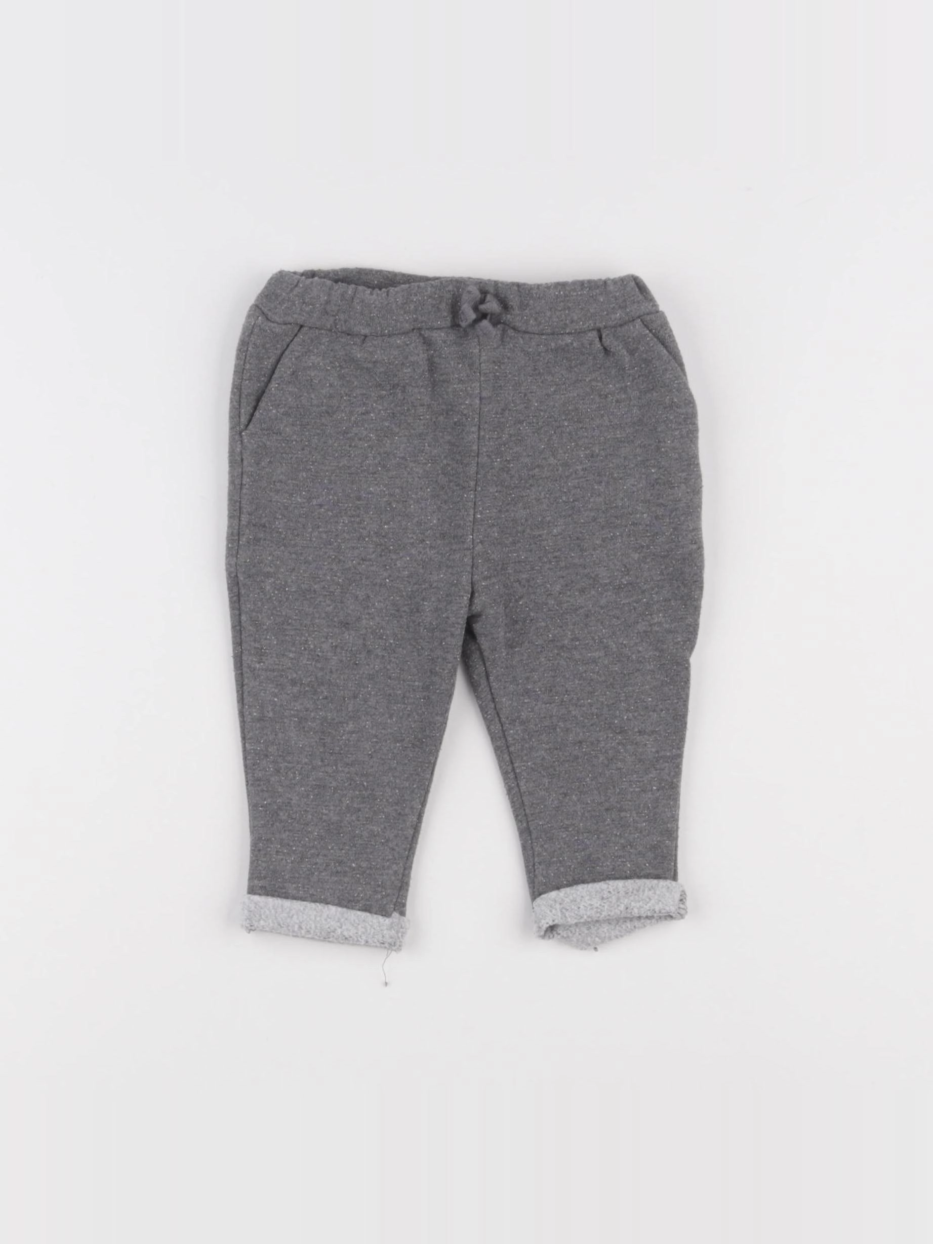 Vertbaudet - pantalon gris - 6 mois