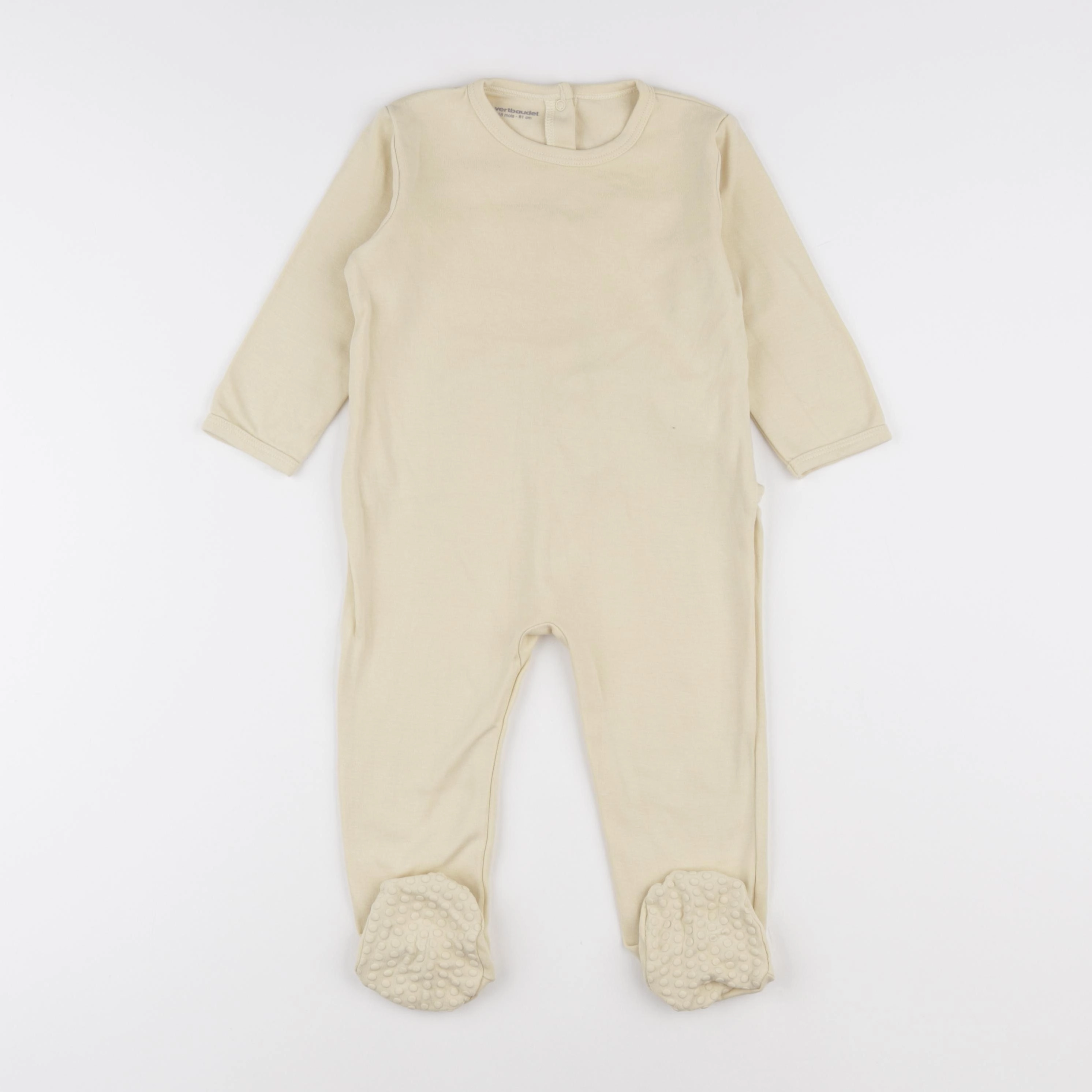 Vertbaudet - pyjama coton jaune - 18 mois