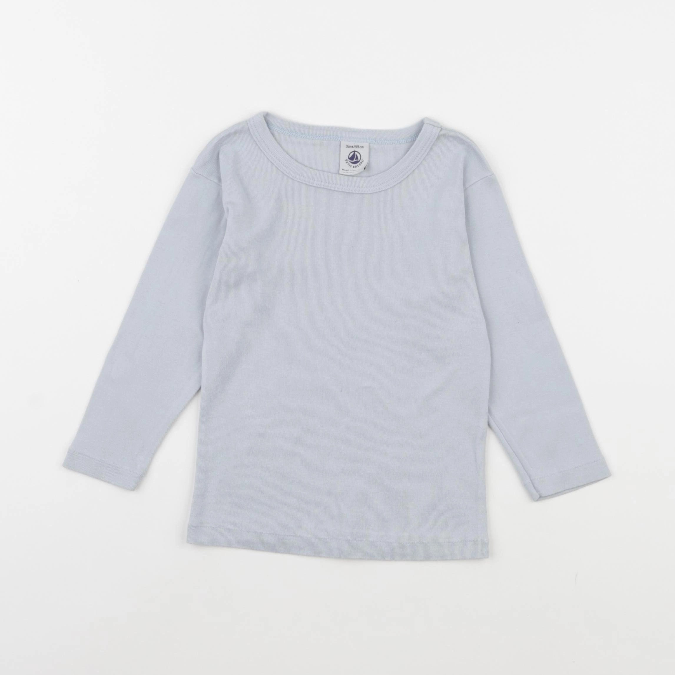Petit Bateau - maillot de corps bleu - 3 ans