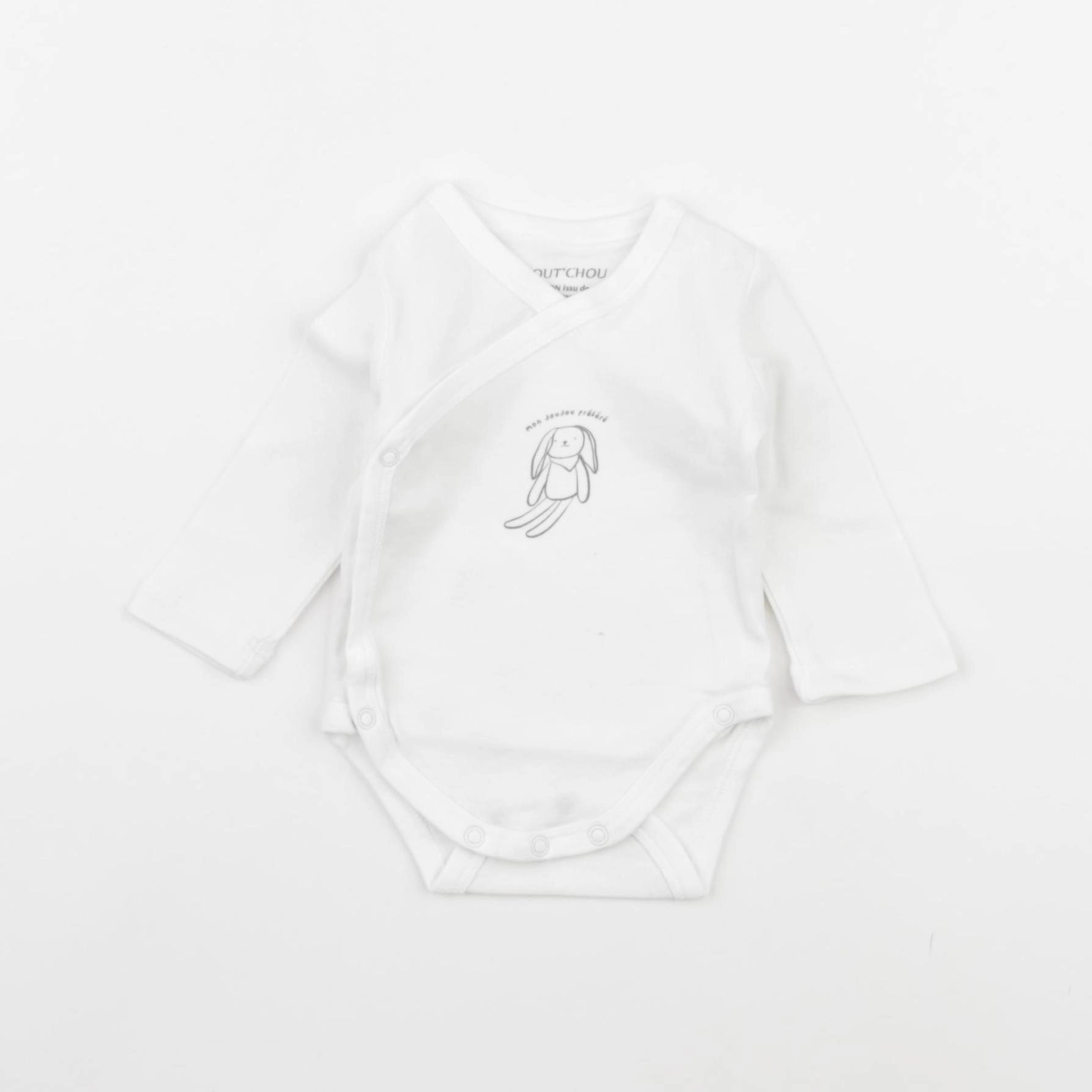 Boutchou - body blanc - 1 mois