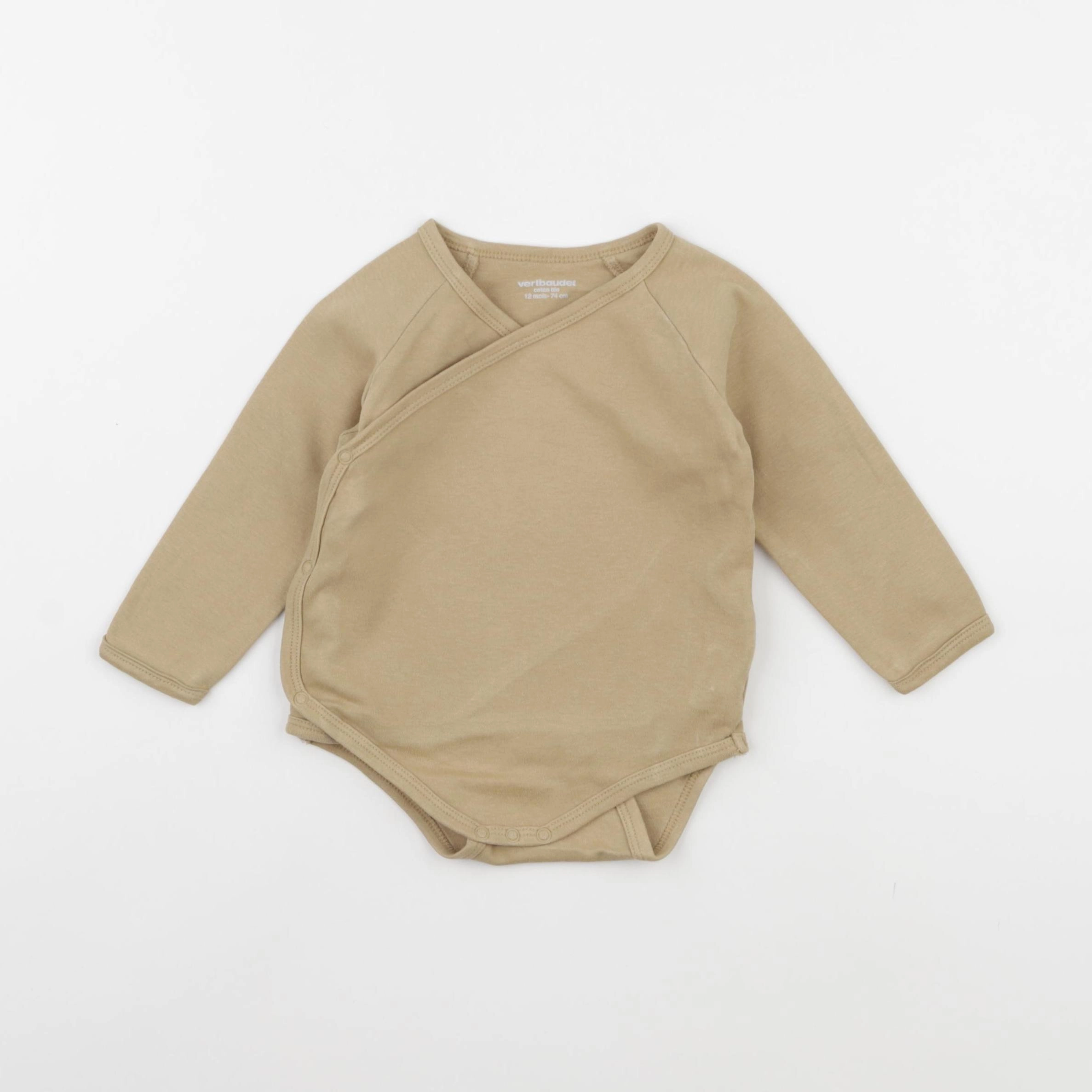 Vertbaudet - body marron - 12 mois