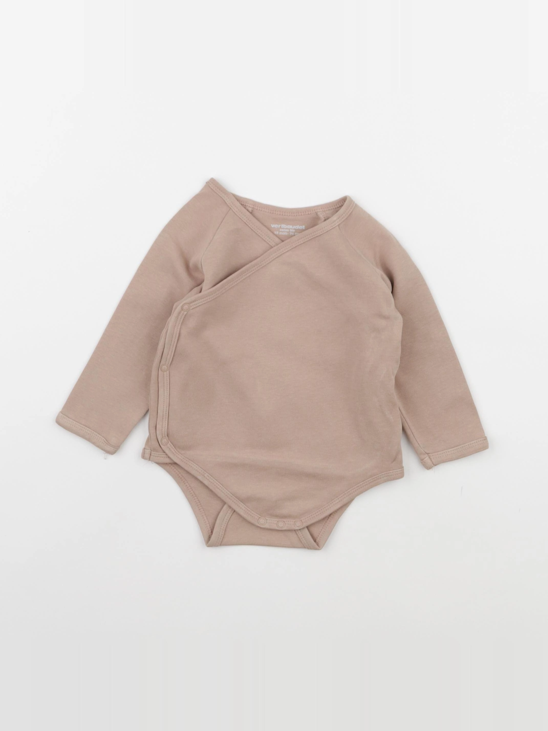 Vertbaudet - body marron - 12 mois
