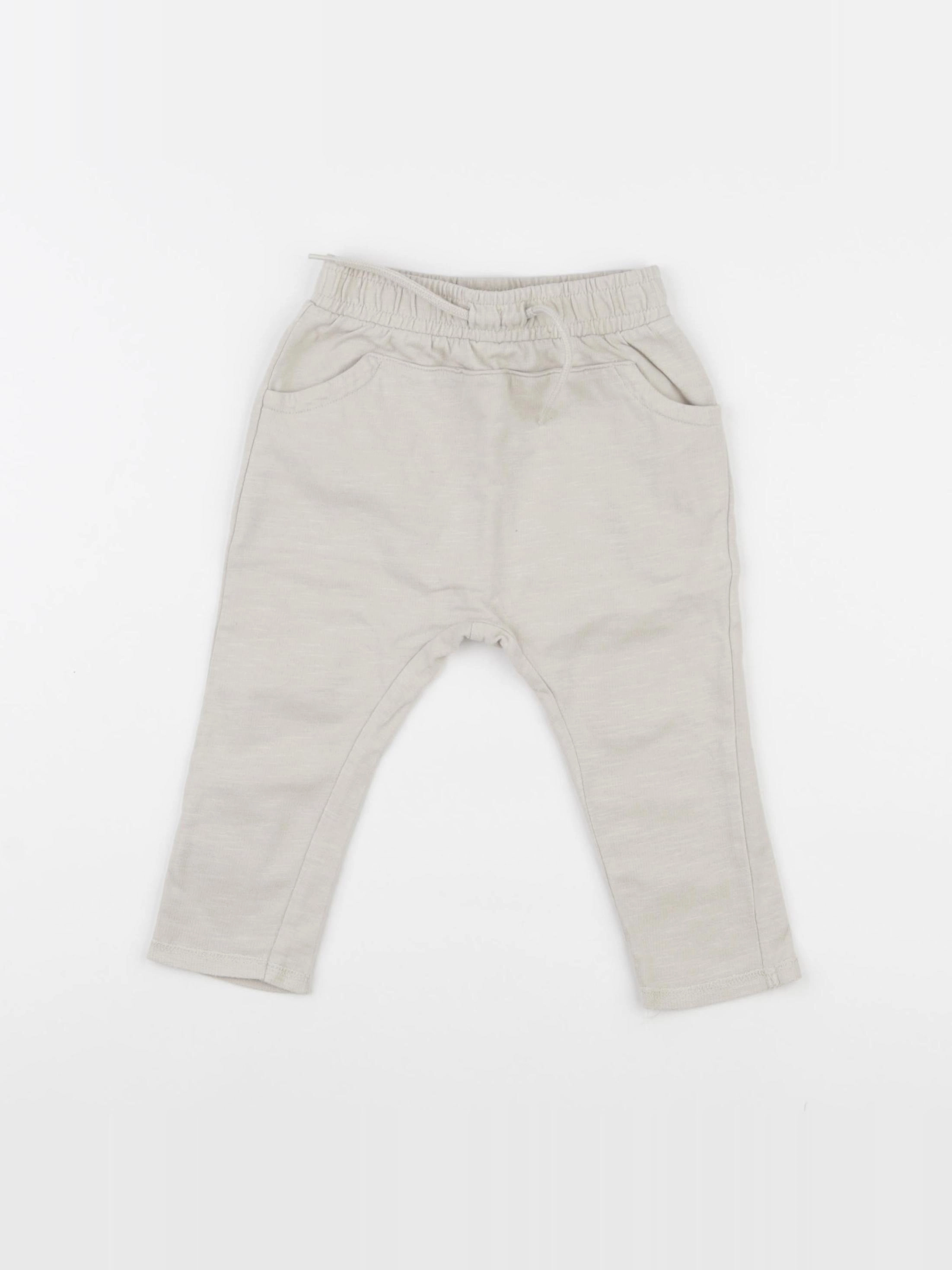 Vertbaudet - sarouel beige - 9 mois