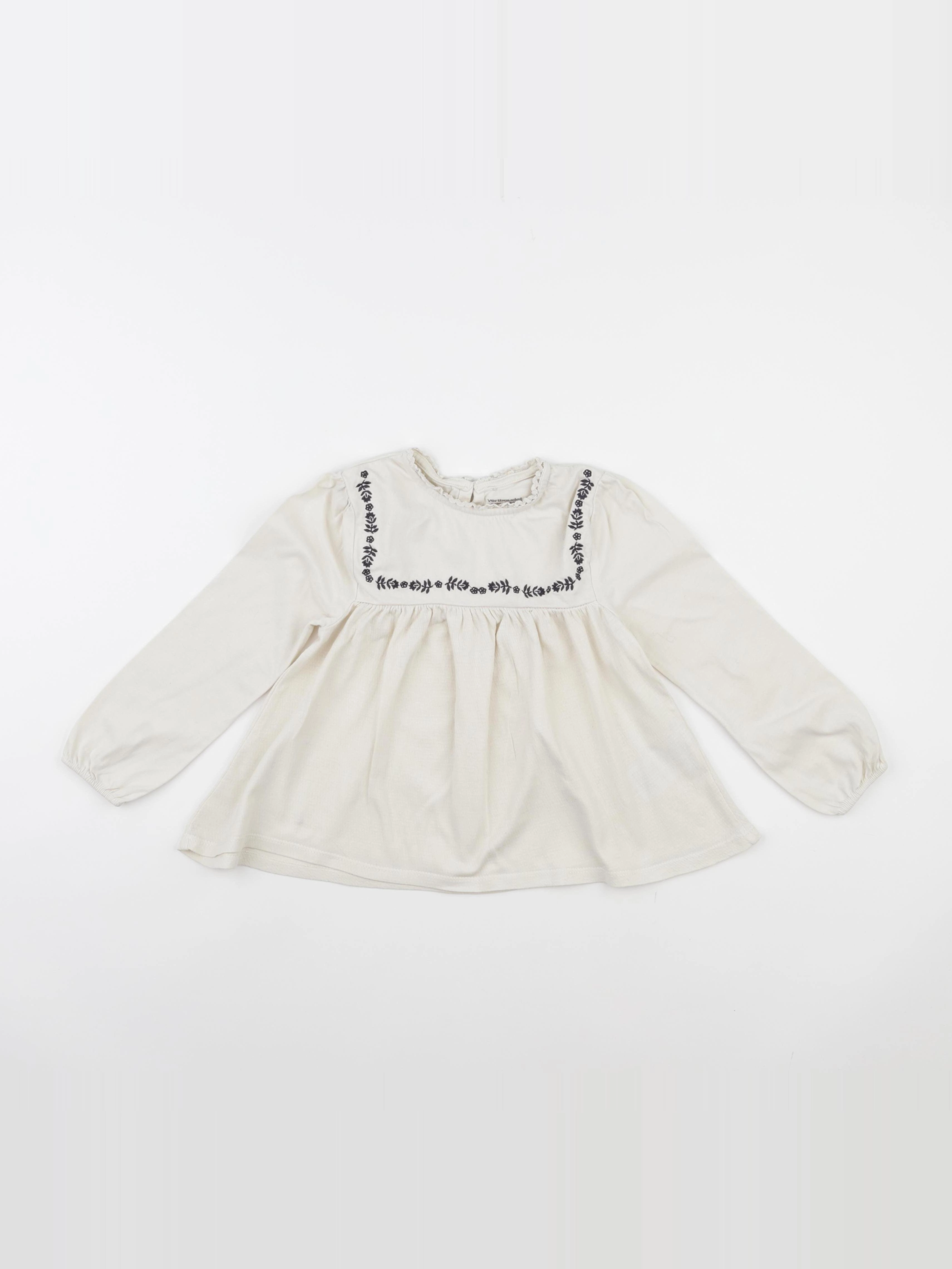 Vertbaudet - tee-shirt blanc - 5 ans