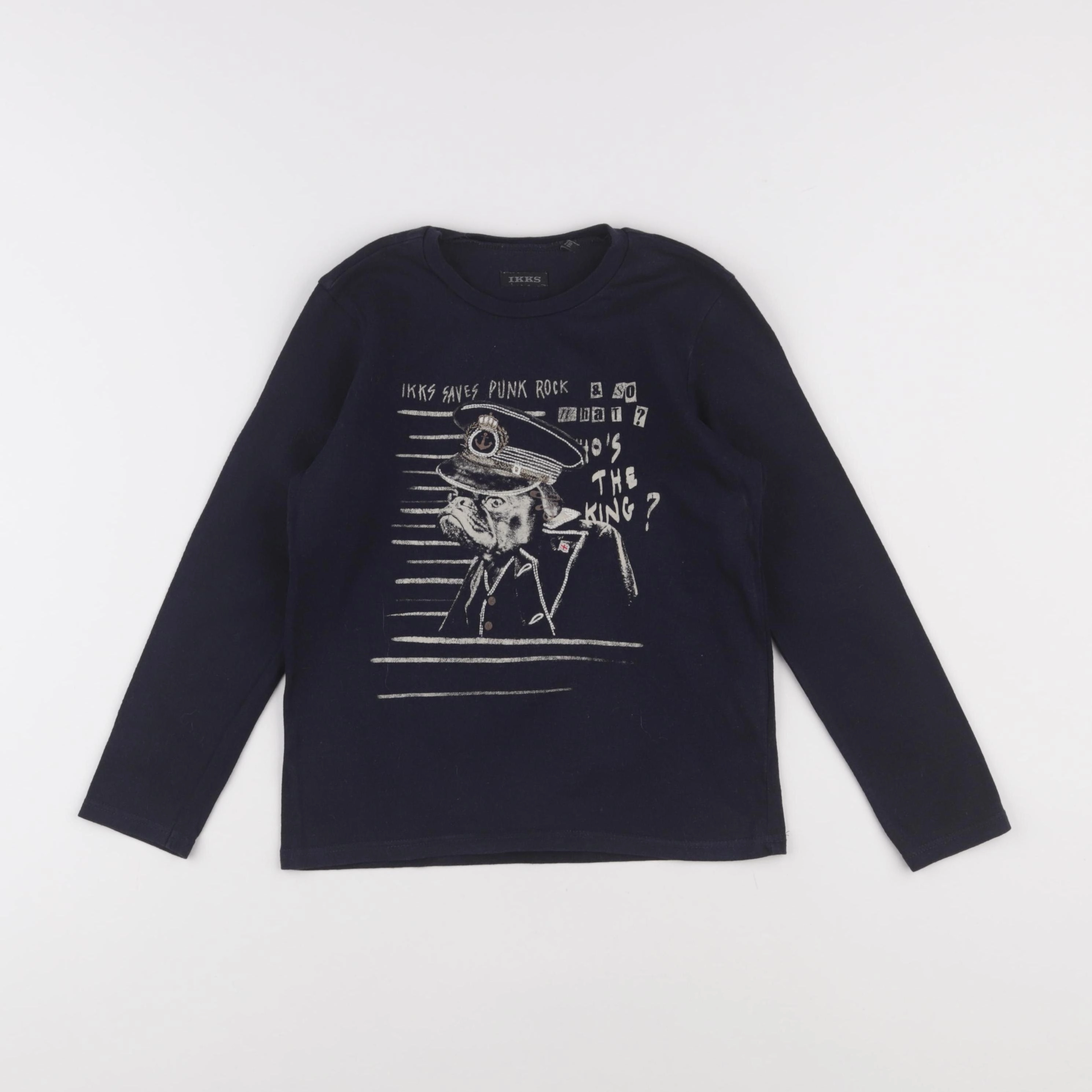 IKKS - tee-shirt bleu - 6 ans