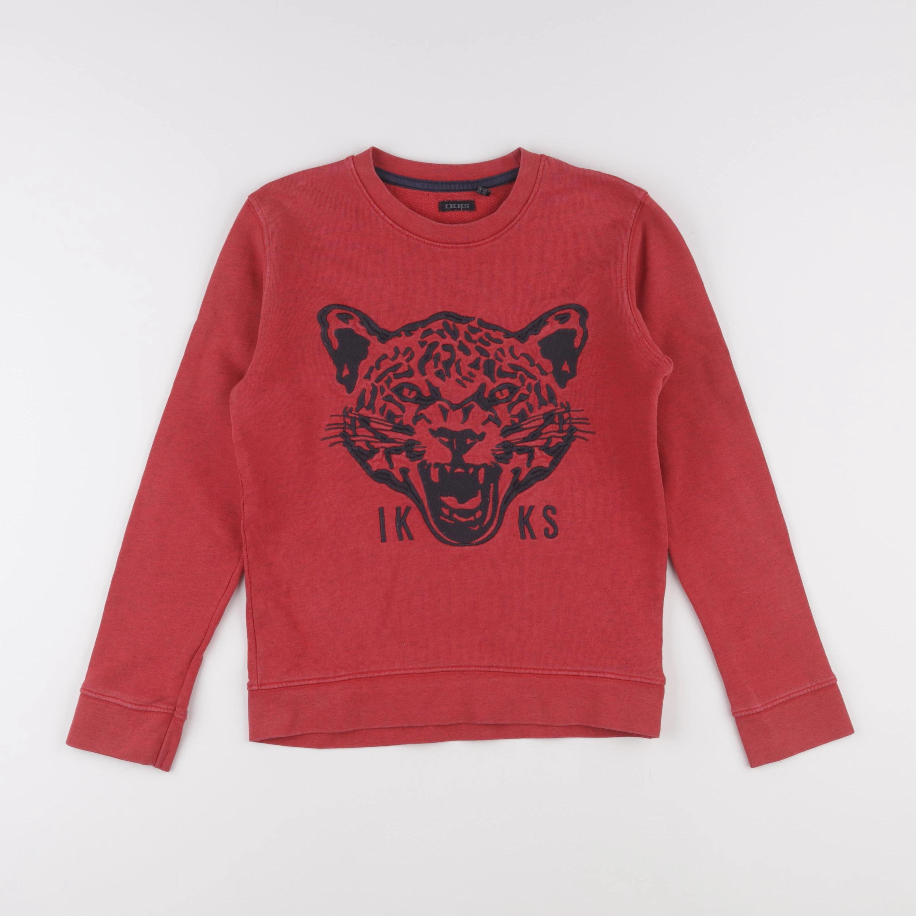 IKKS - sweat rouge - 10 ans