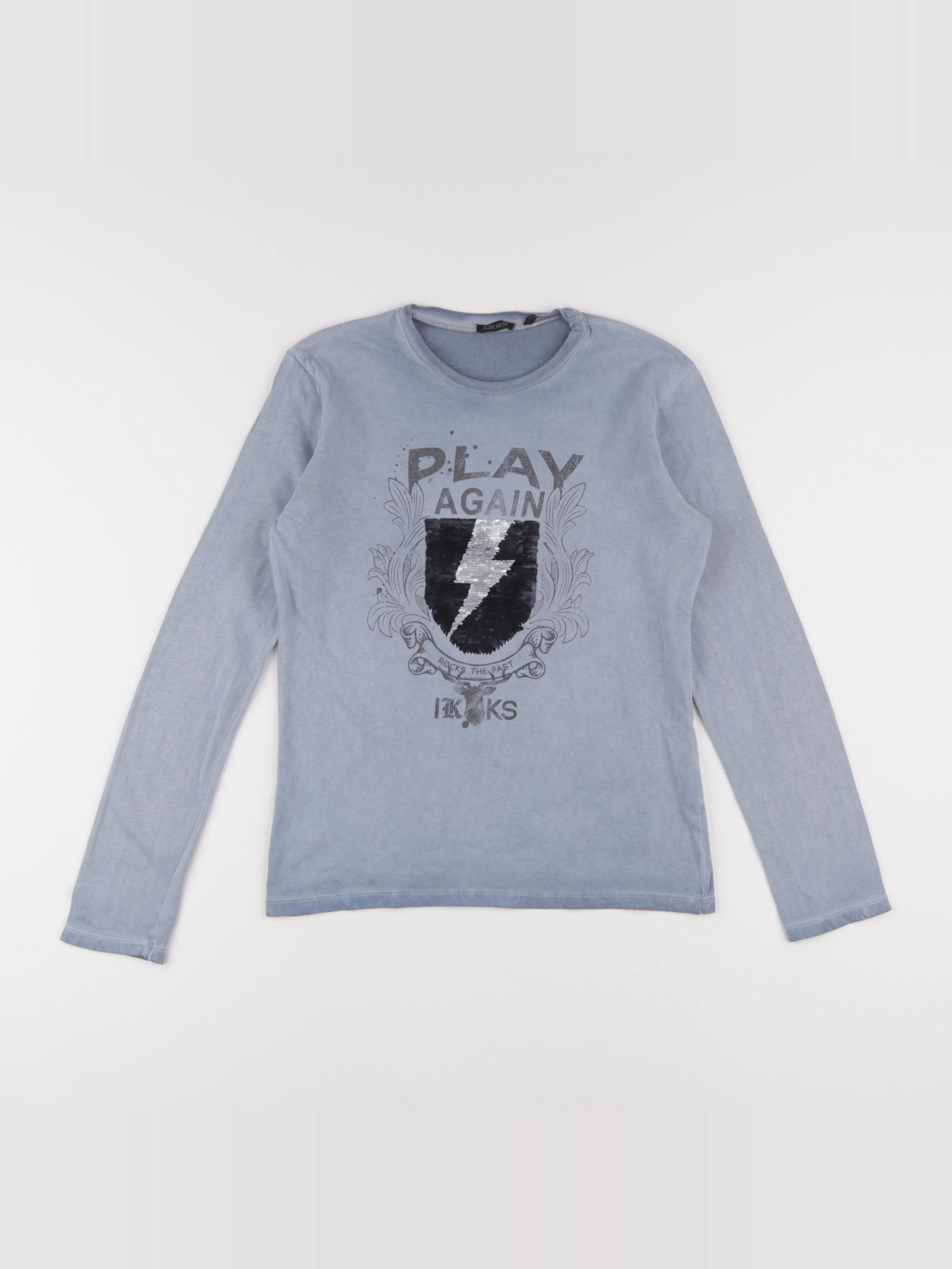 IKKS - tee-shirt bleu - 10 ans