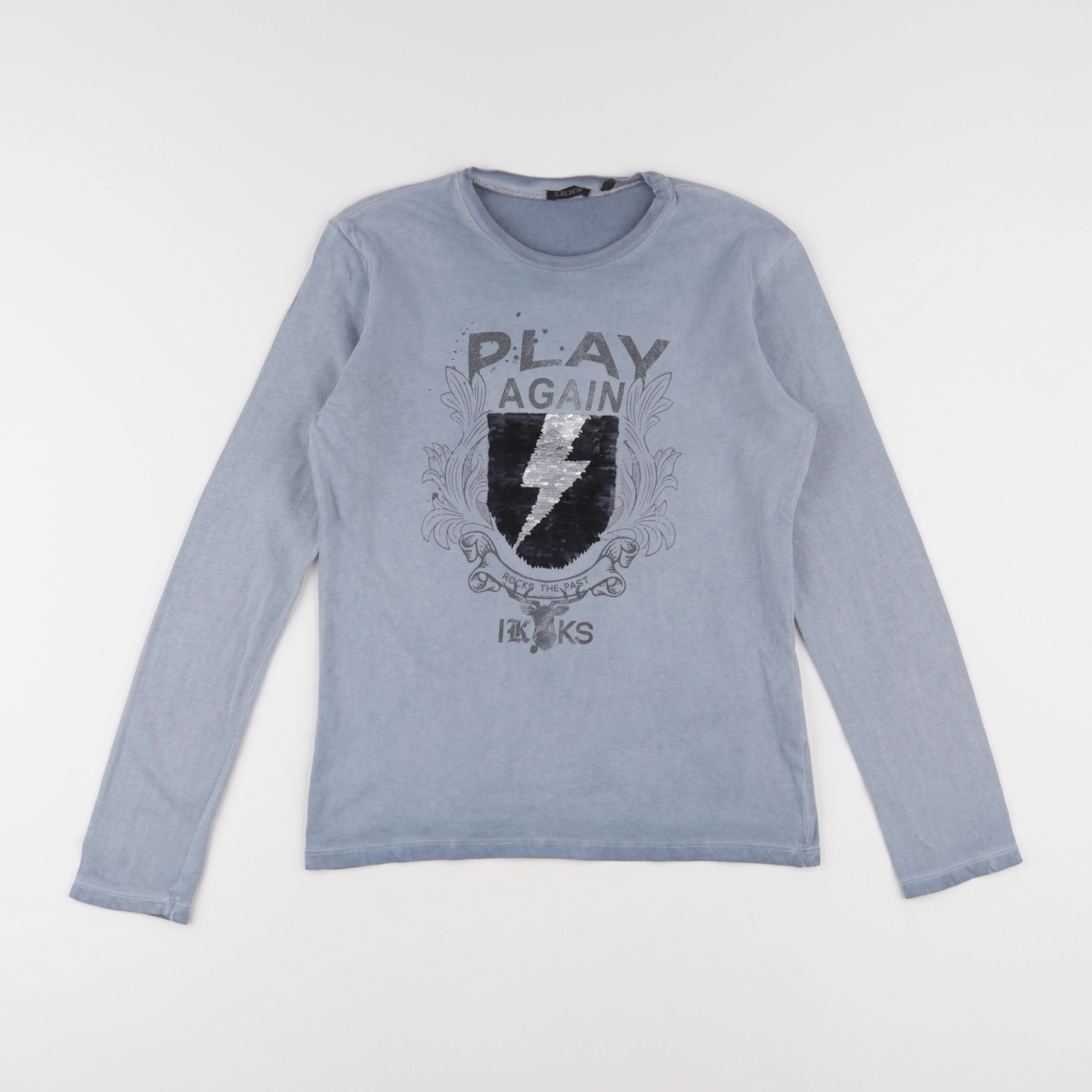 IKKS - tee-shirt bleu - 10 ans