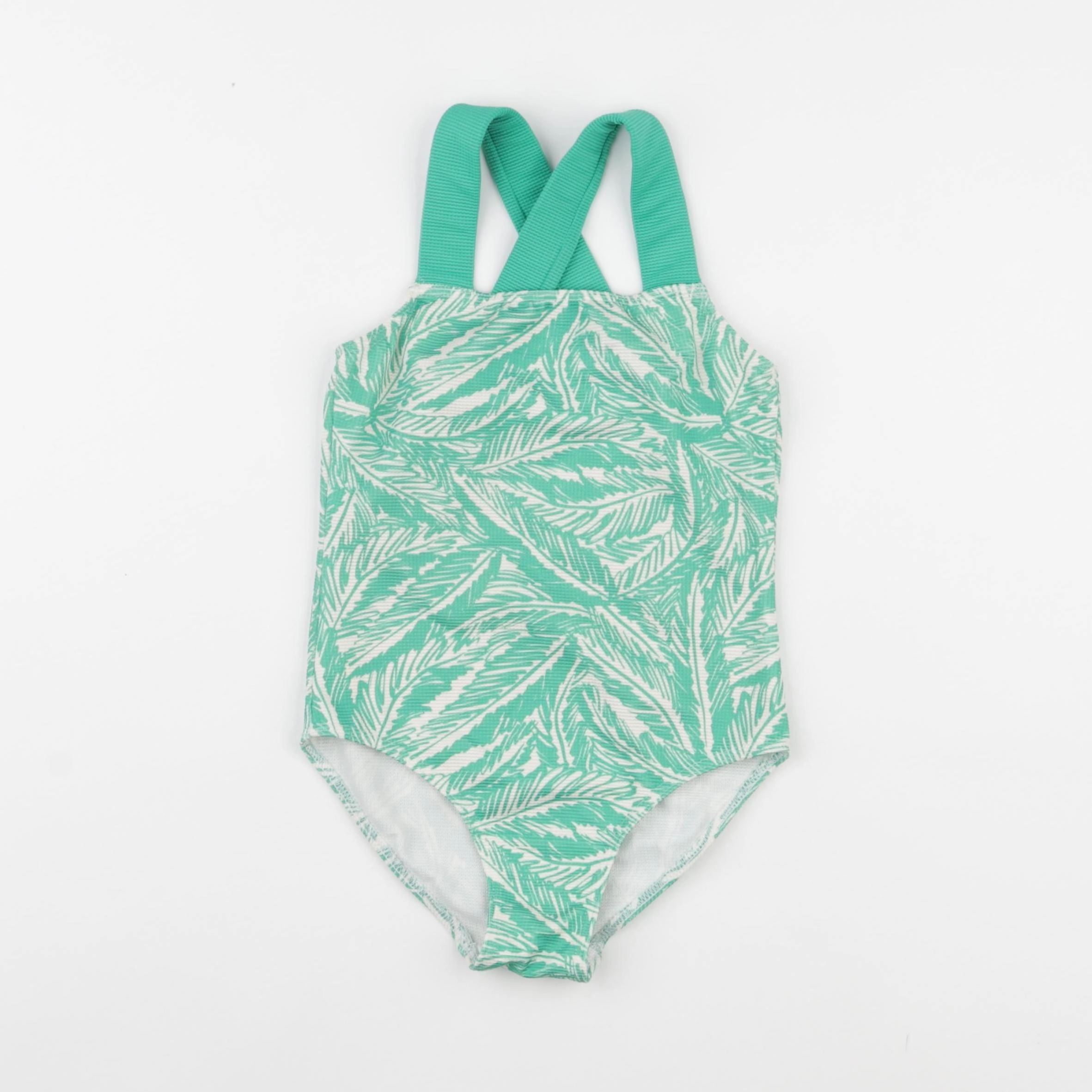 Monoprix - maillot de bain coton vert - 6 ans