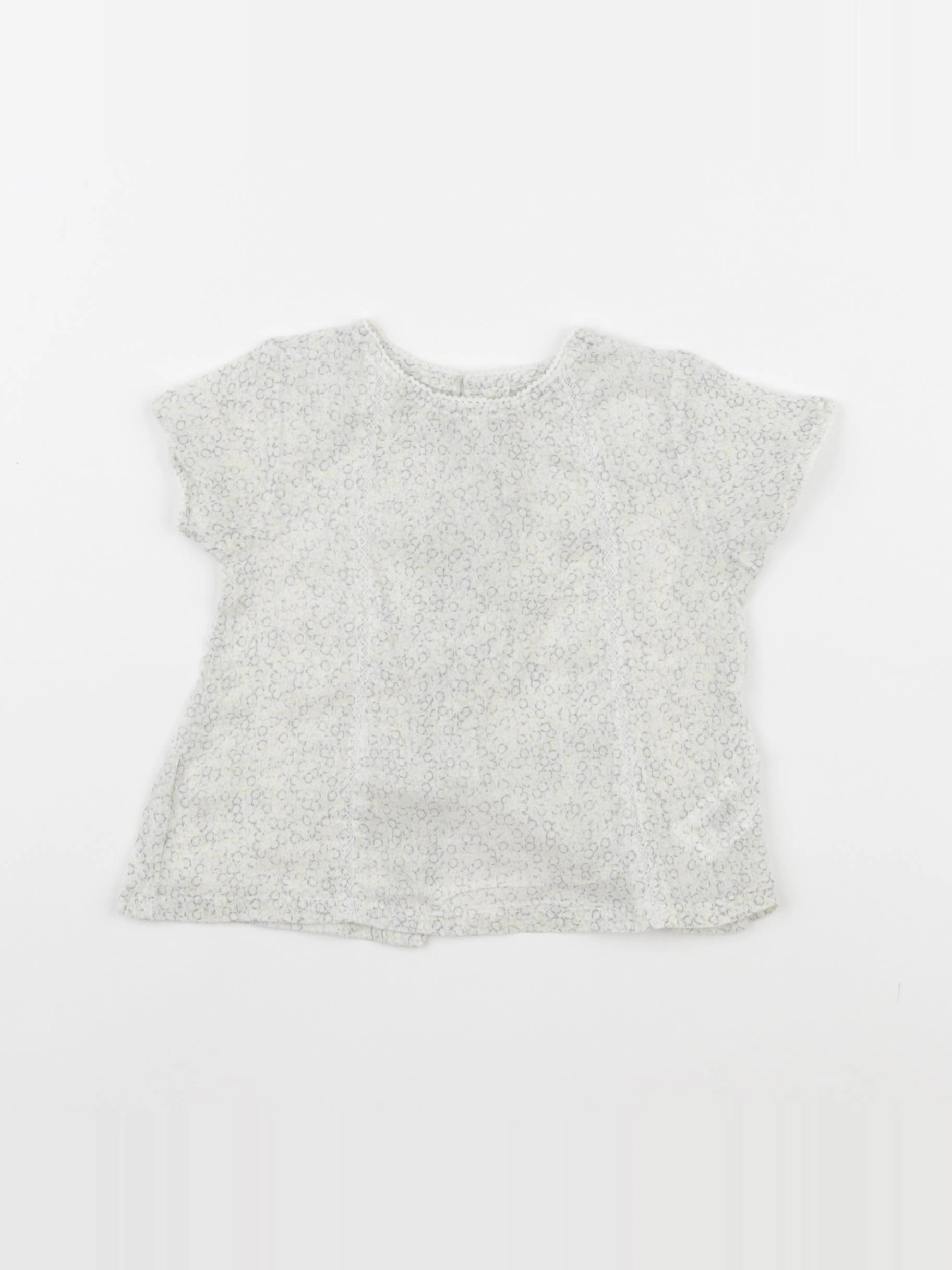 Boutchou - blouse gris - 6 mois
