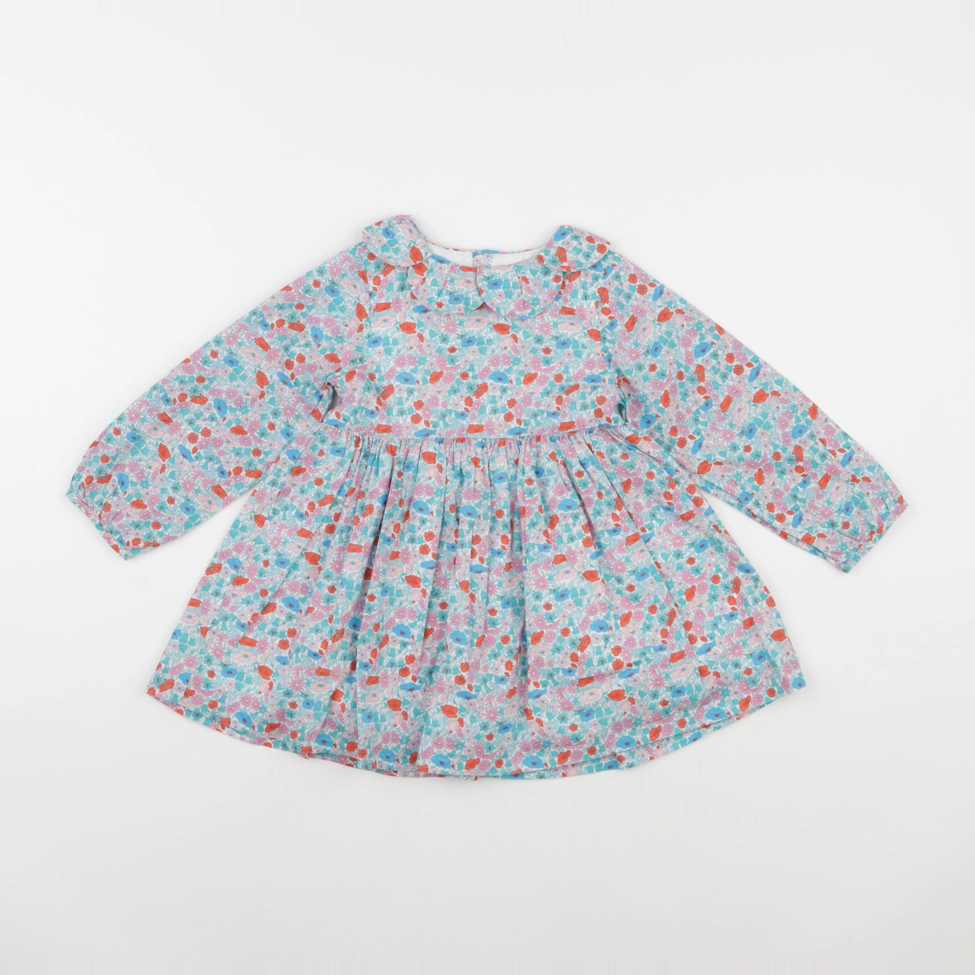 Jacadi - robe liberty bleu - 24 mois