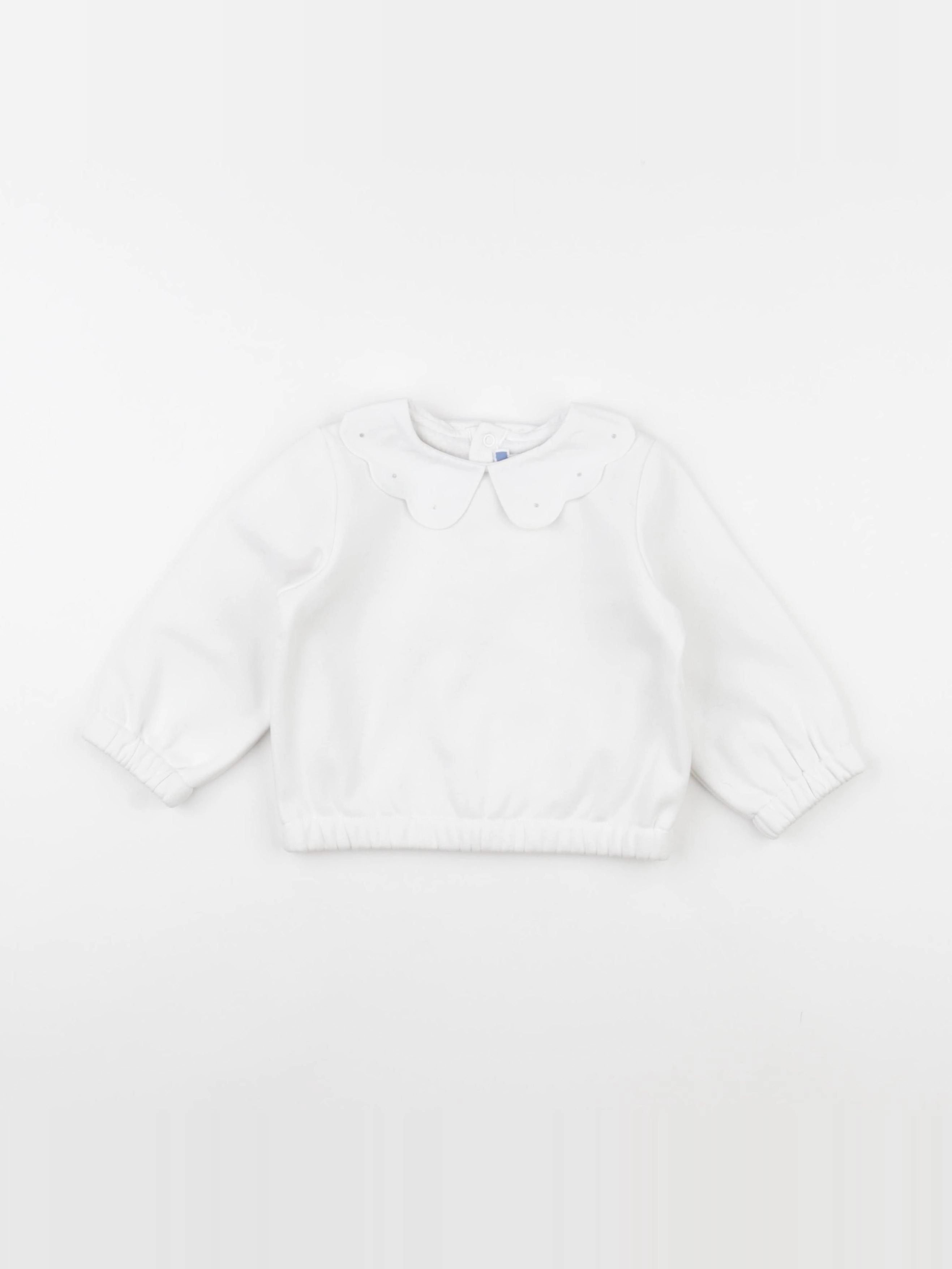 Jacadi - sweat blanc - 18 mois