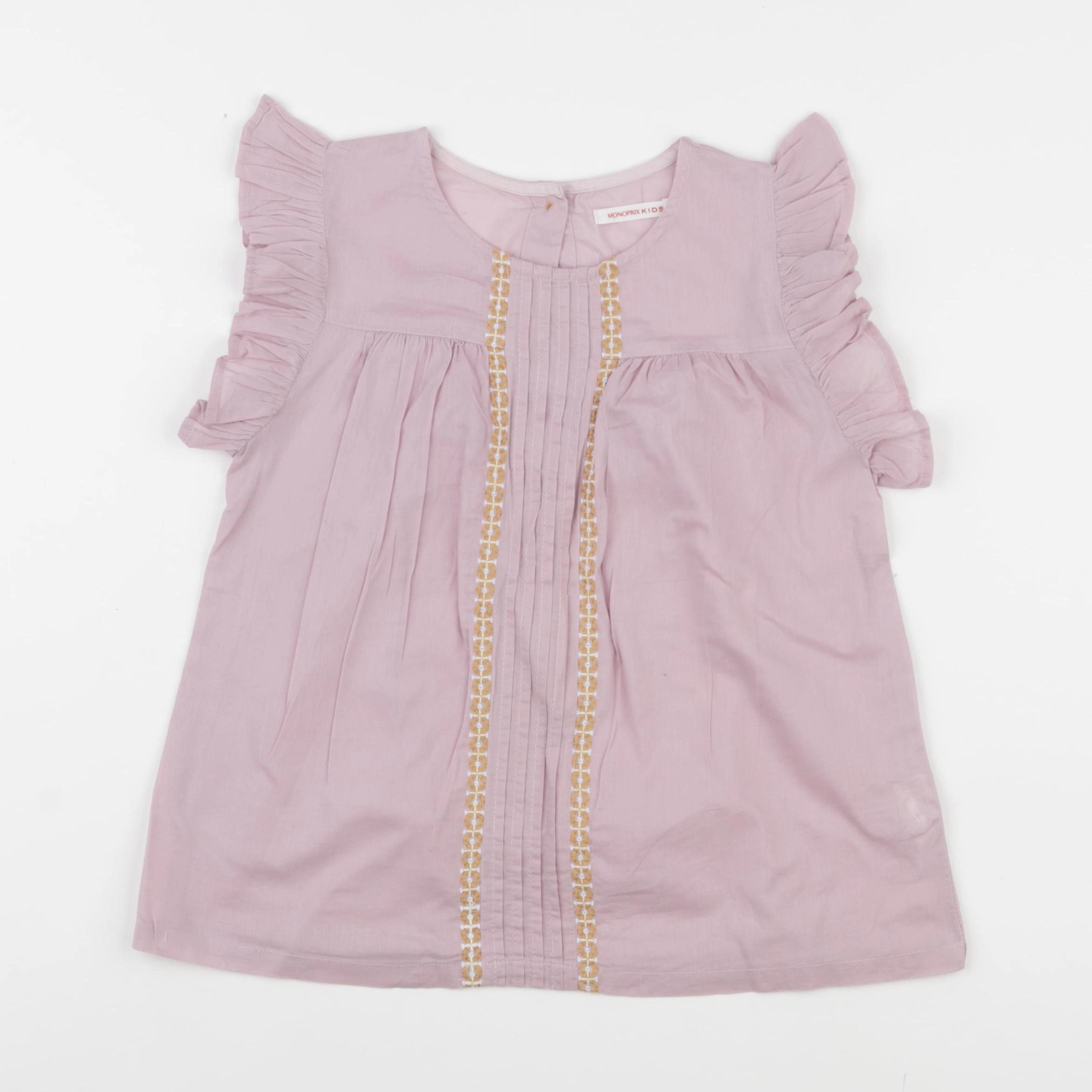 Monoprix - blouse violet - 6 ans