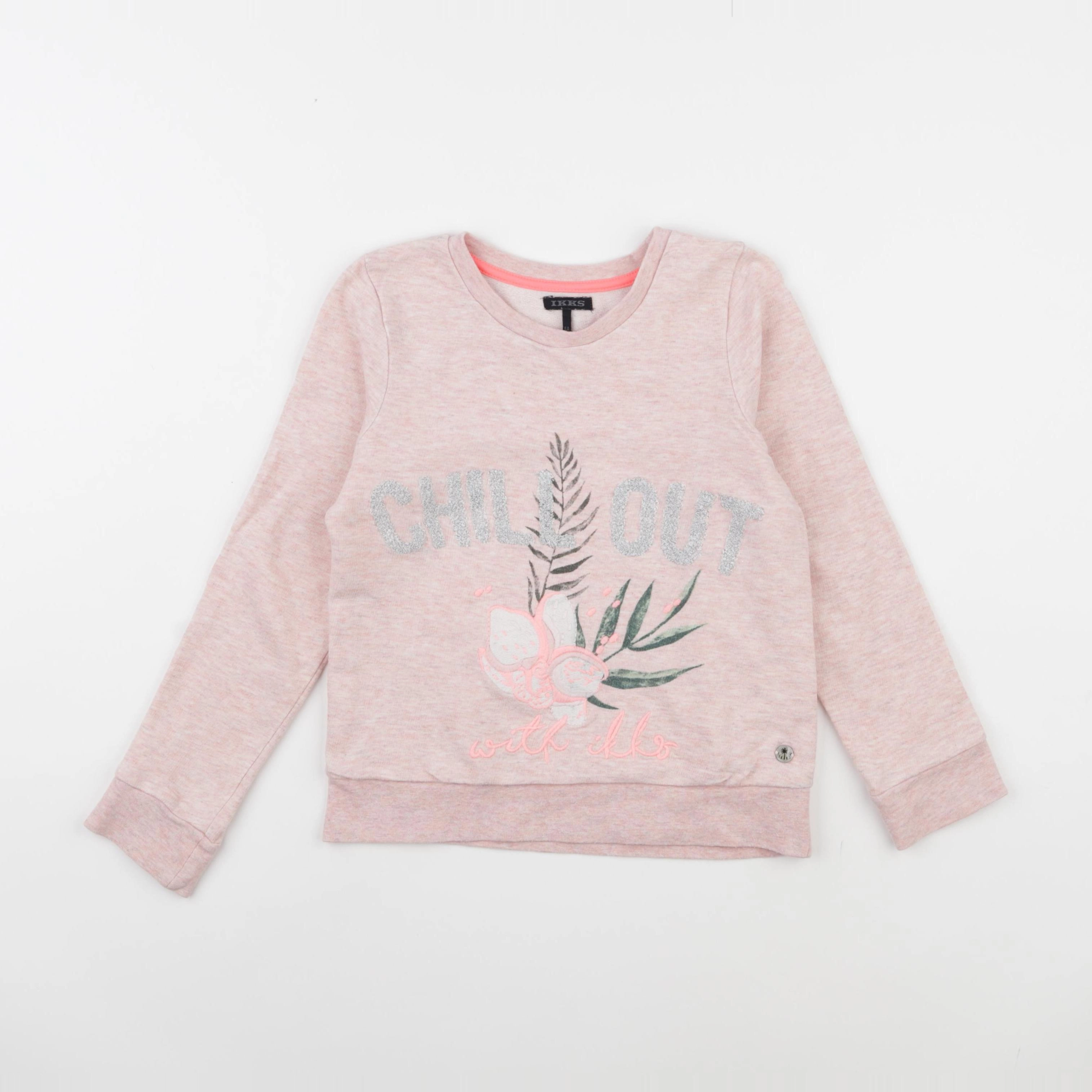 IKKS - sweat rose - 6 ans