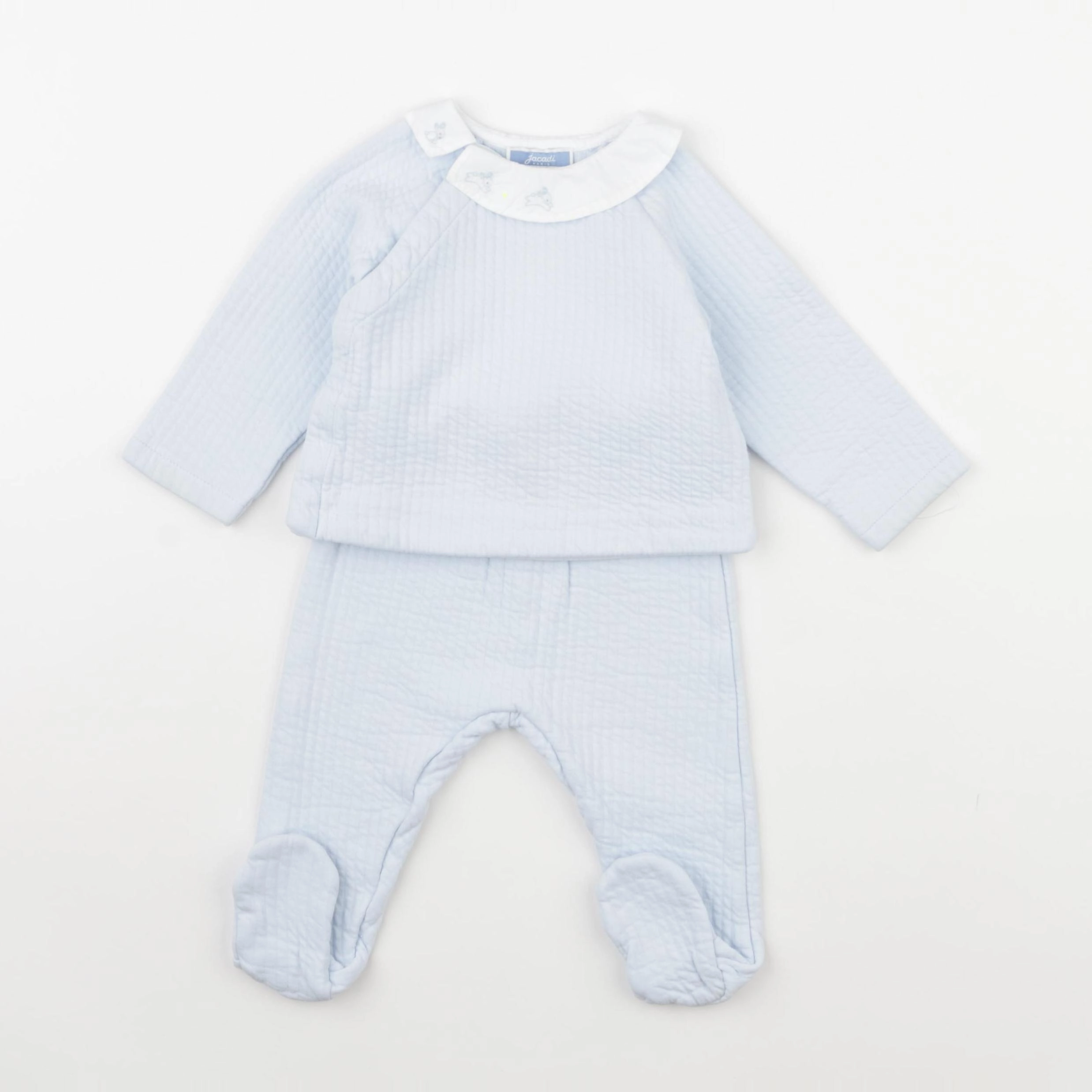 Jacadi - ensemble bleu - 12 mois