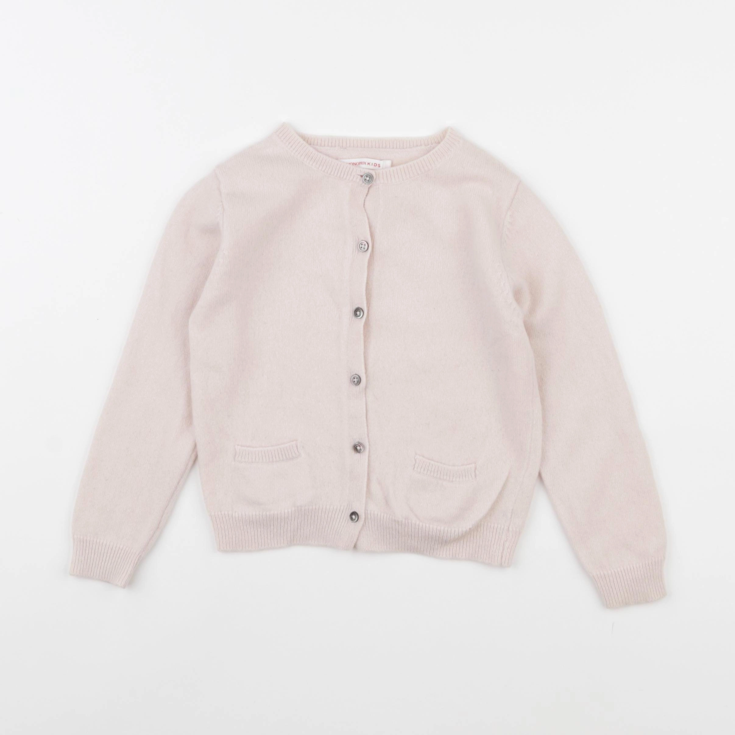 Monoprix - gilet rose - 6 ans