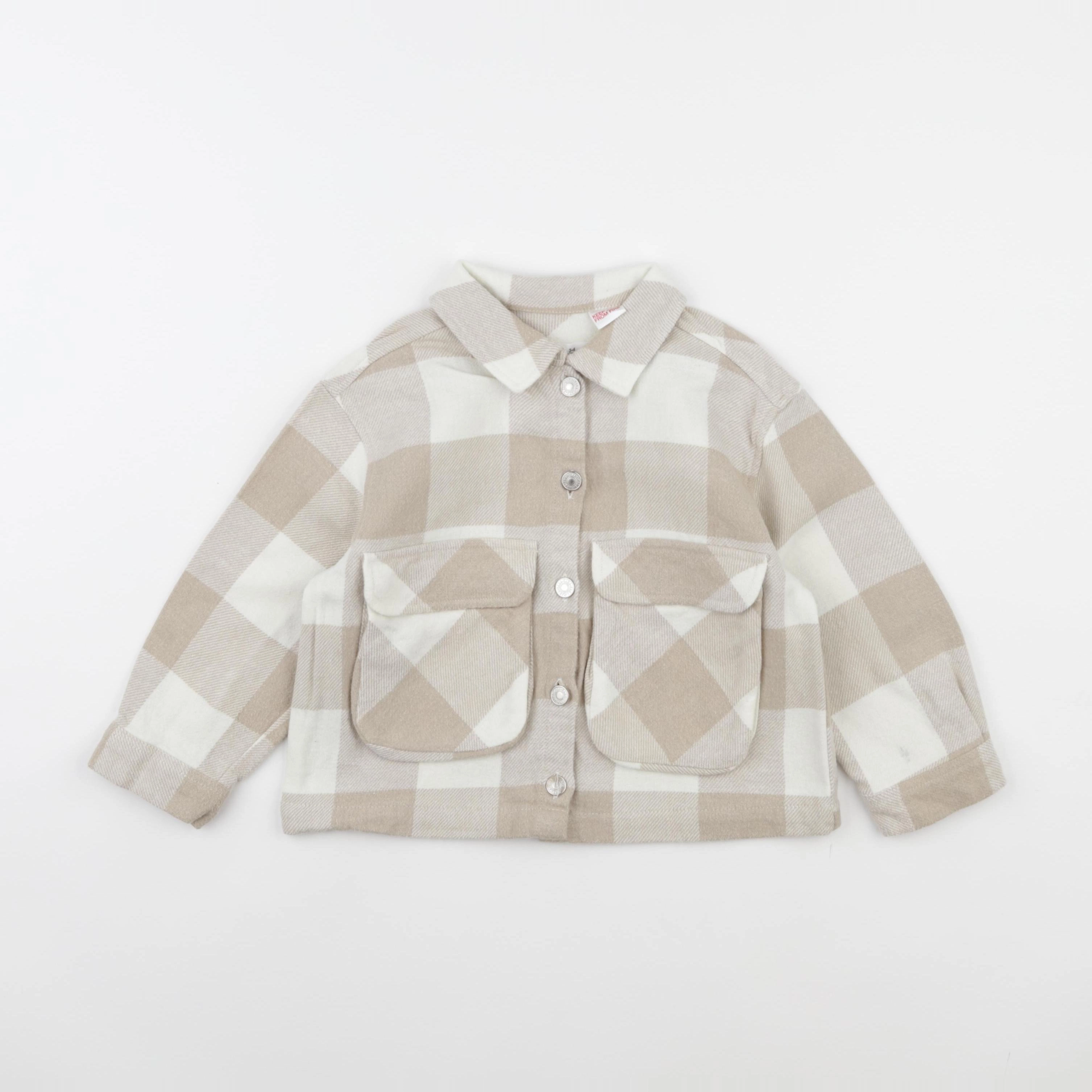 Zara - chemise beige - 3/4 ans