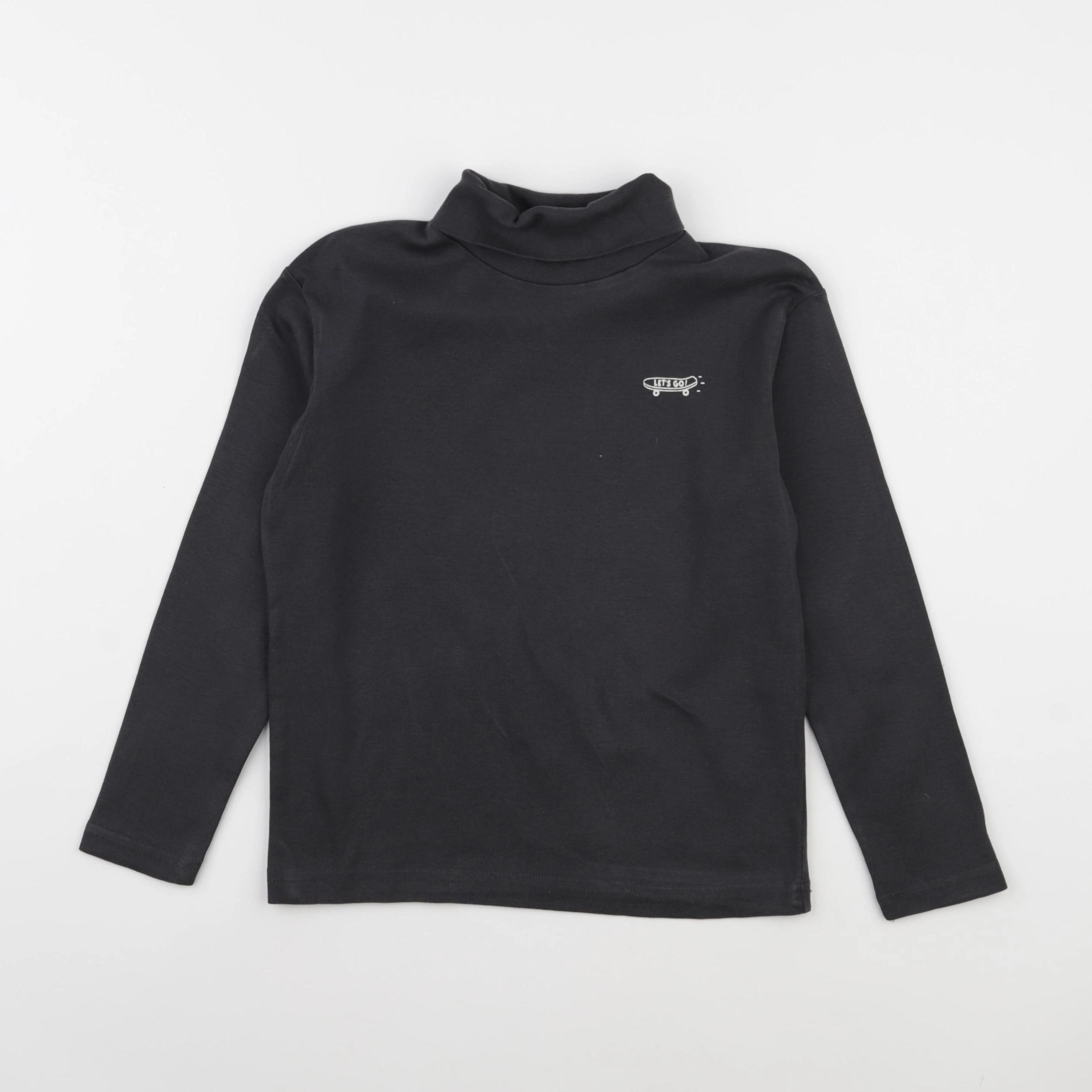 Vertbaudet - sous-pull gris - 8 ans