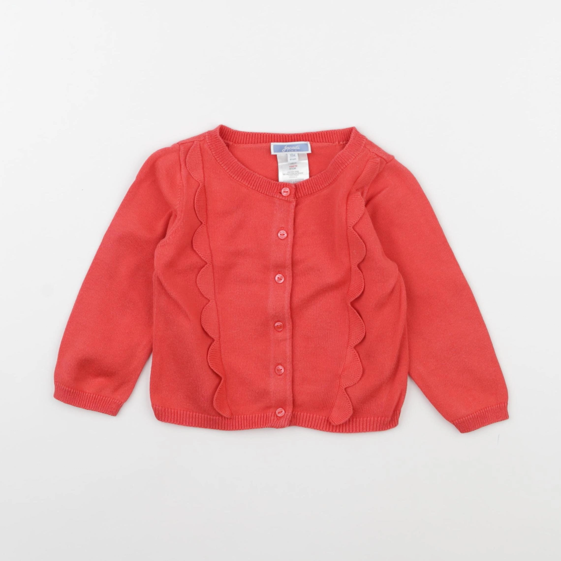 Jacadi - gilet orange - 18 mois