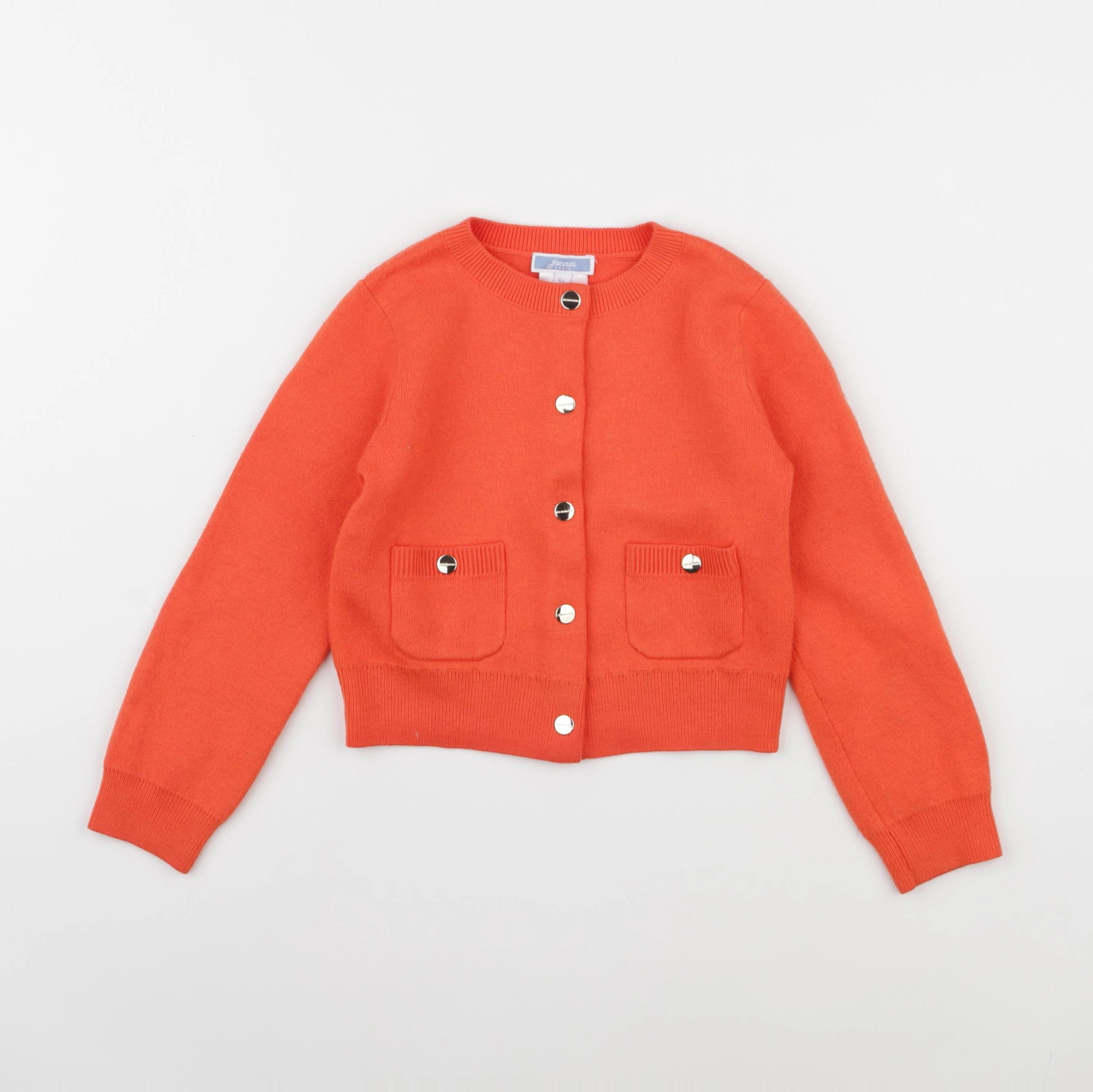Jacadi - gilet orange - 6 ans