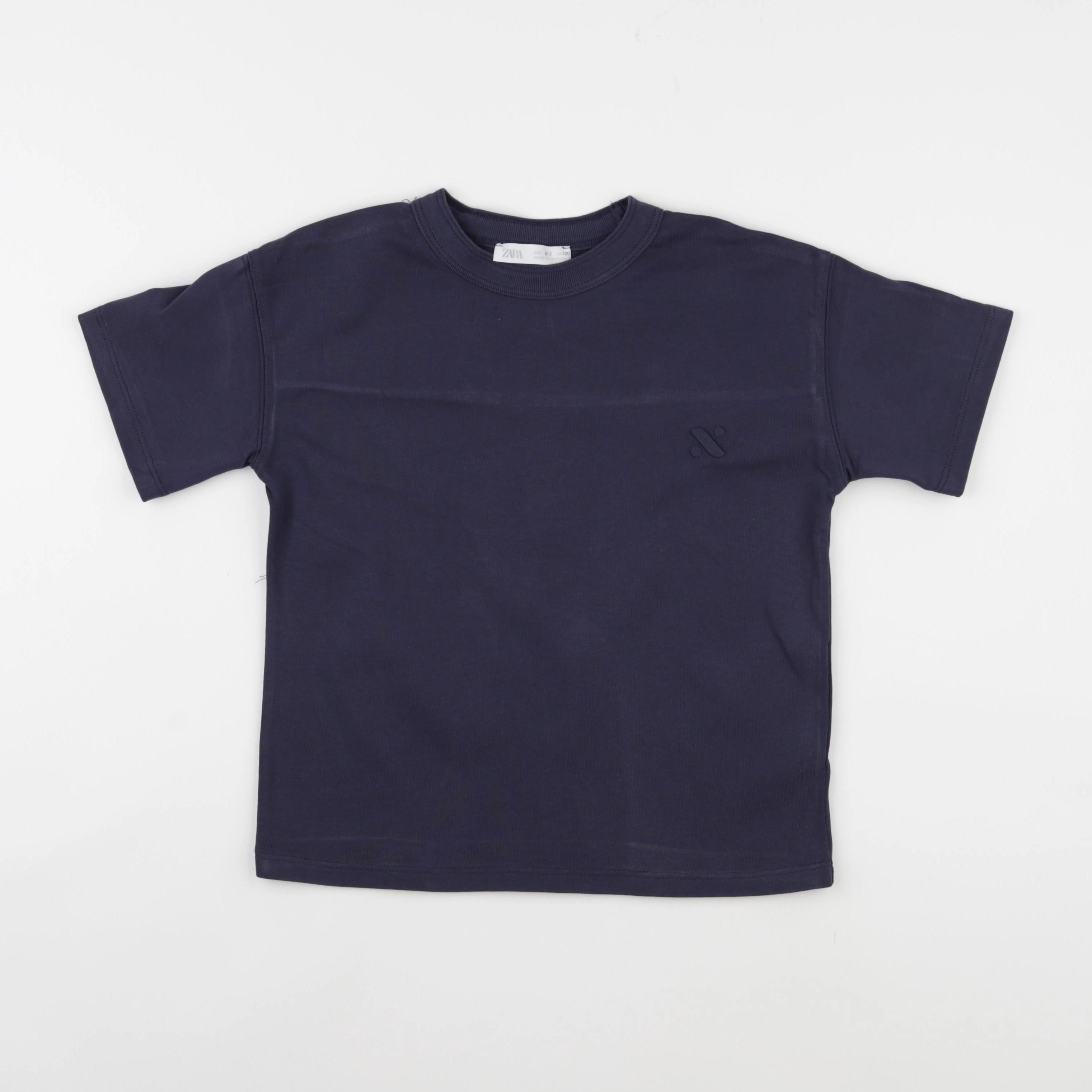 Zara - tee-shirt bleu - 6/7 ans