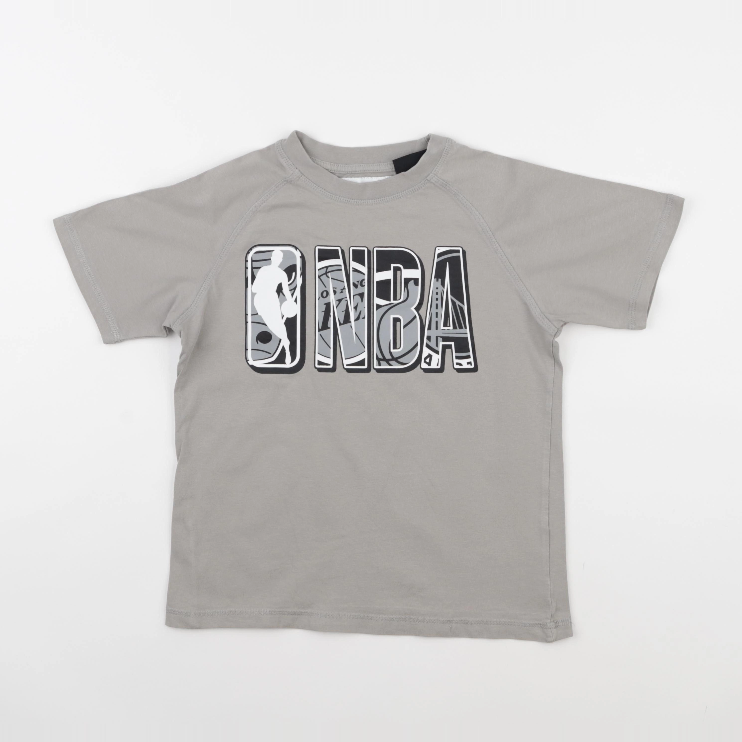 Zara - tee-shirt imprimé au dos gris - 6/7 ans