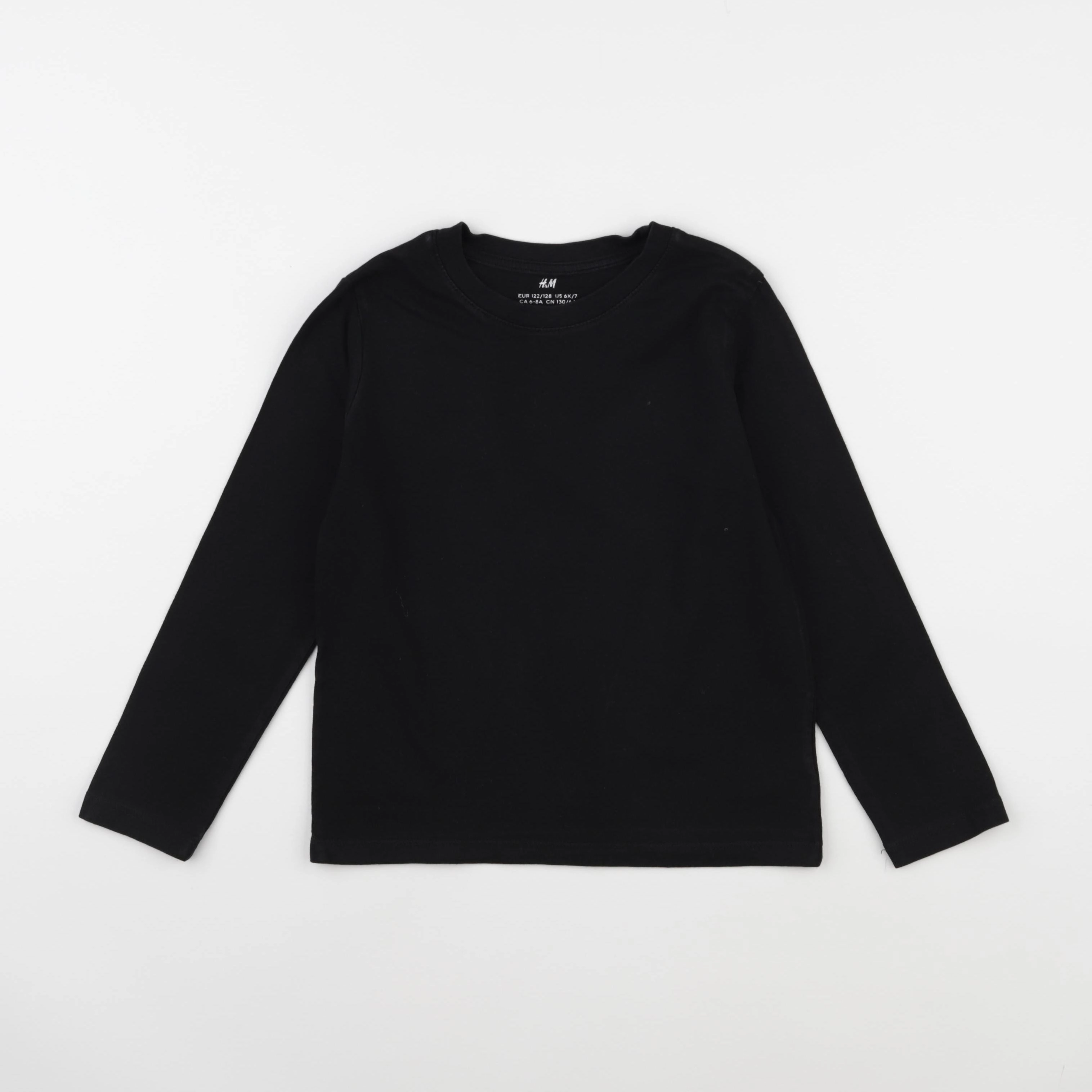 H&M - tee-shirt noir - 6/8 ans