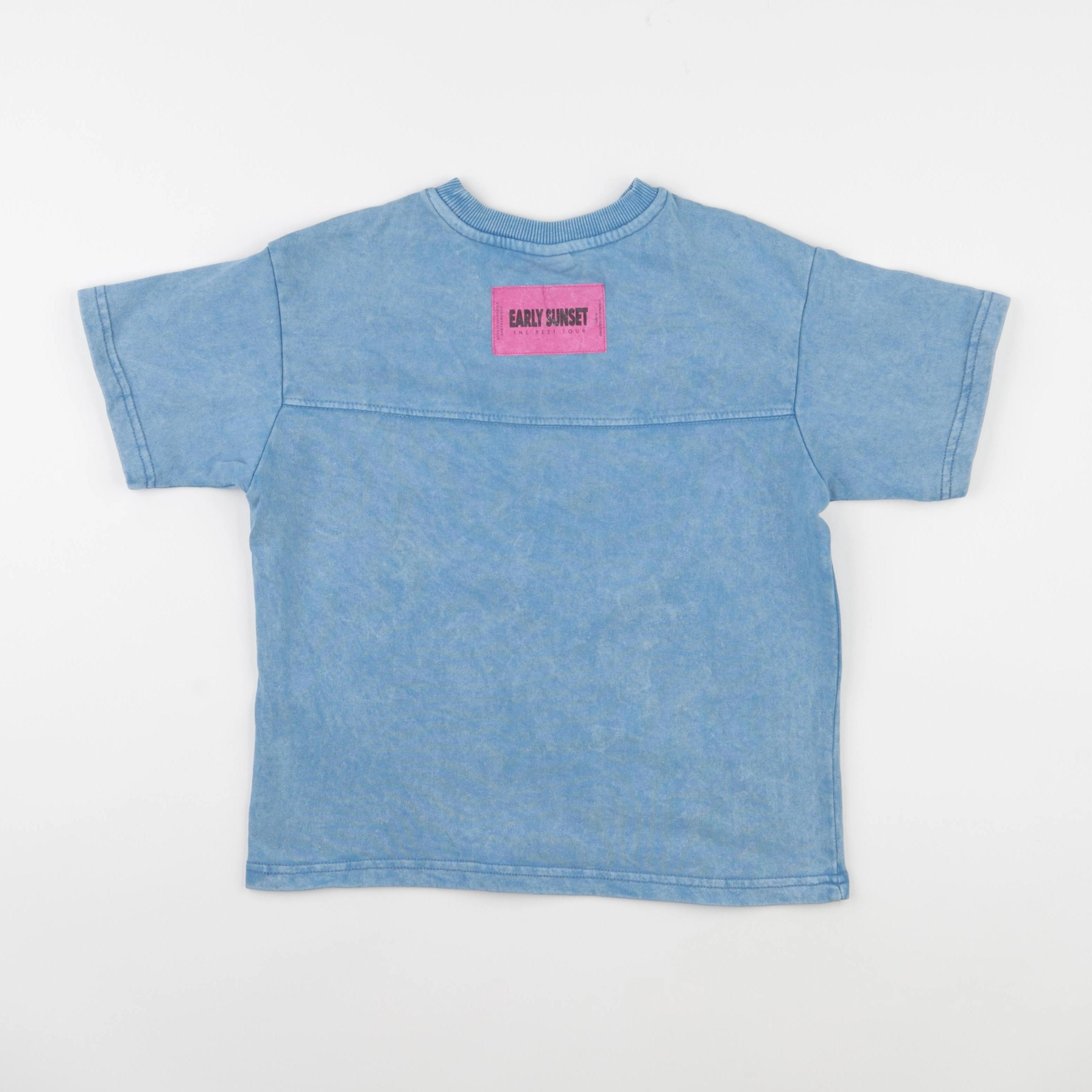 Zara - tee-shirt imprimé au dos bleu - 6/7 ans