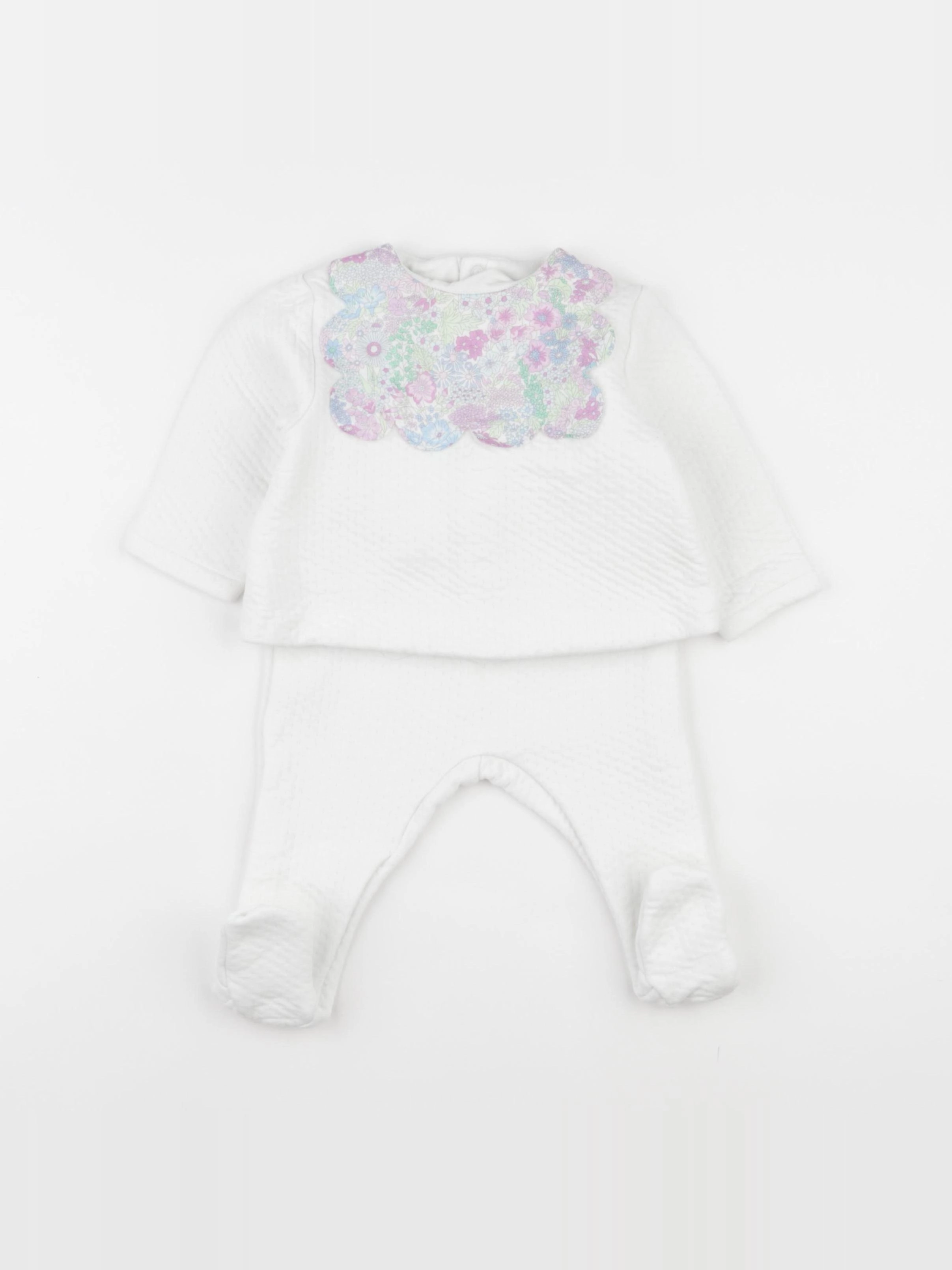 Jacadi - ensemble blanc - 12 mois