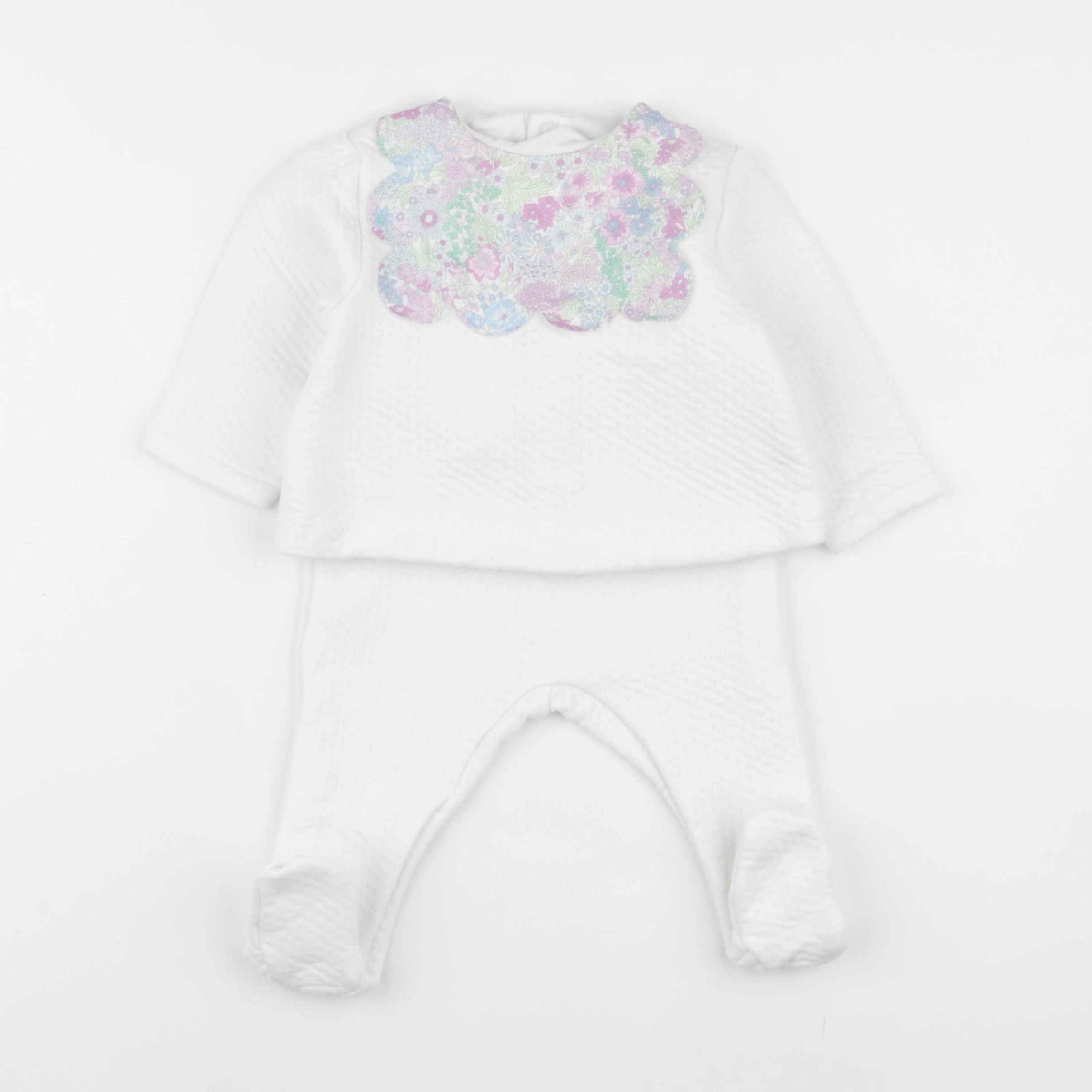 Jacadi - ensemble blanc - 12 mois