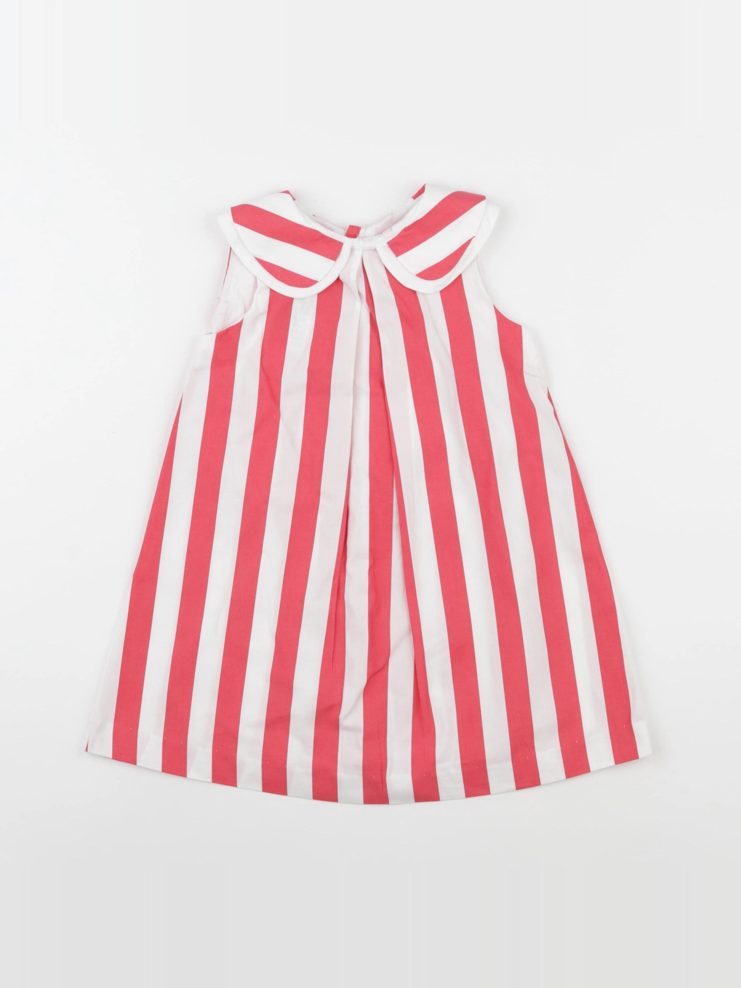 Jacadi - robe blanc, rouge - 36 mois