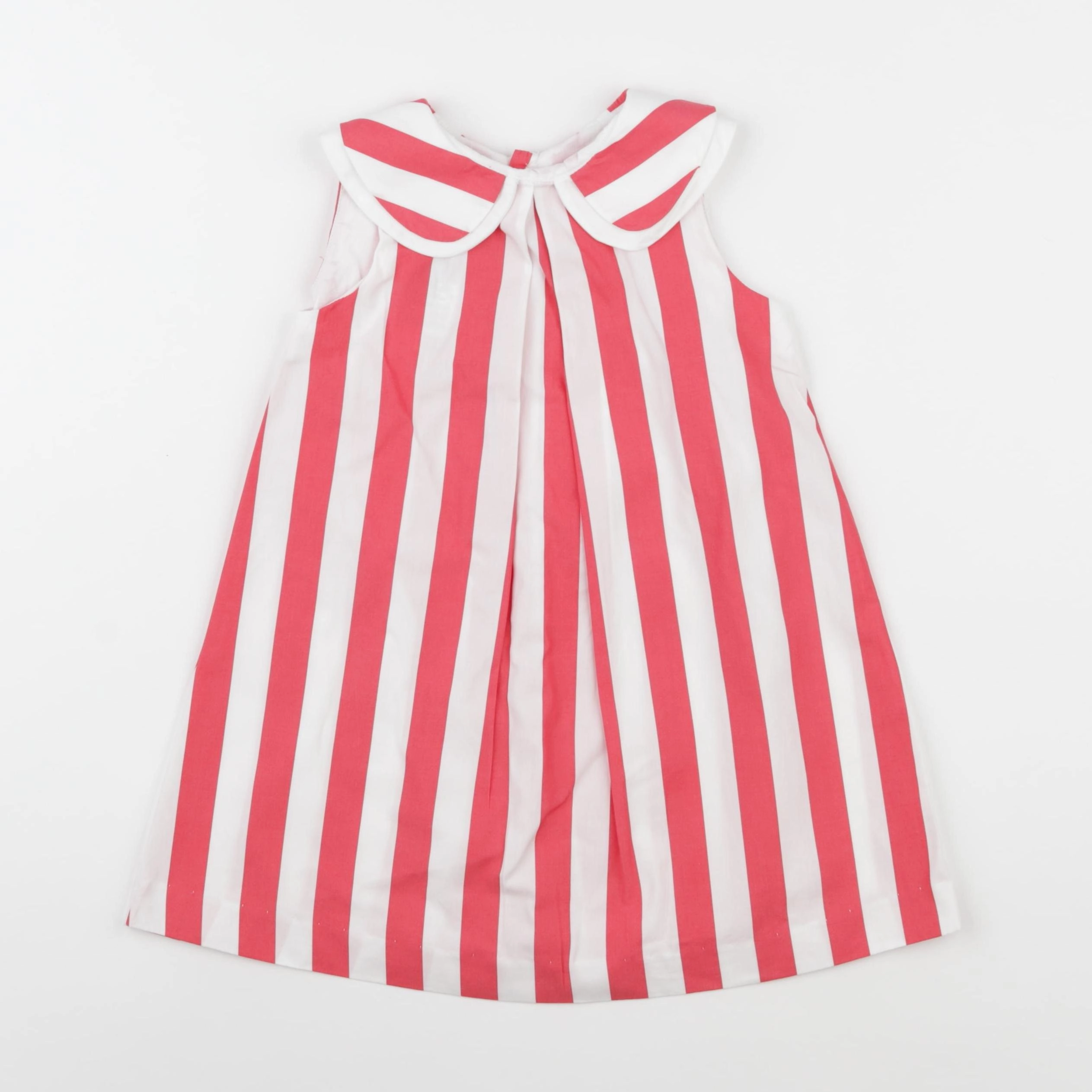 Jacadi - robe blanc, rouge - 36 mois
