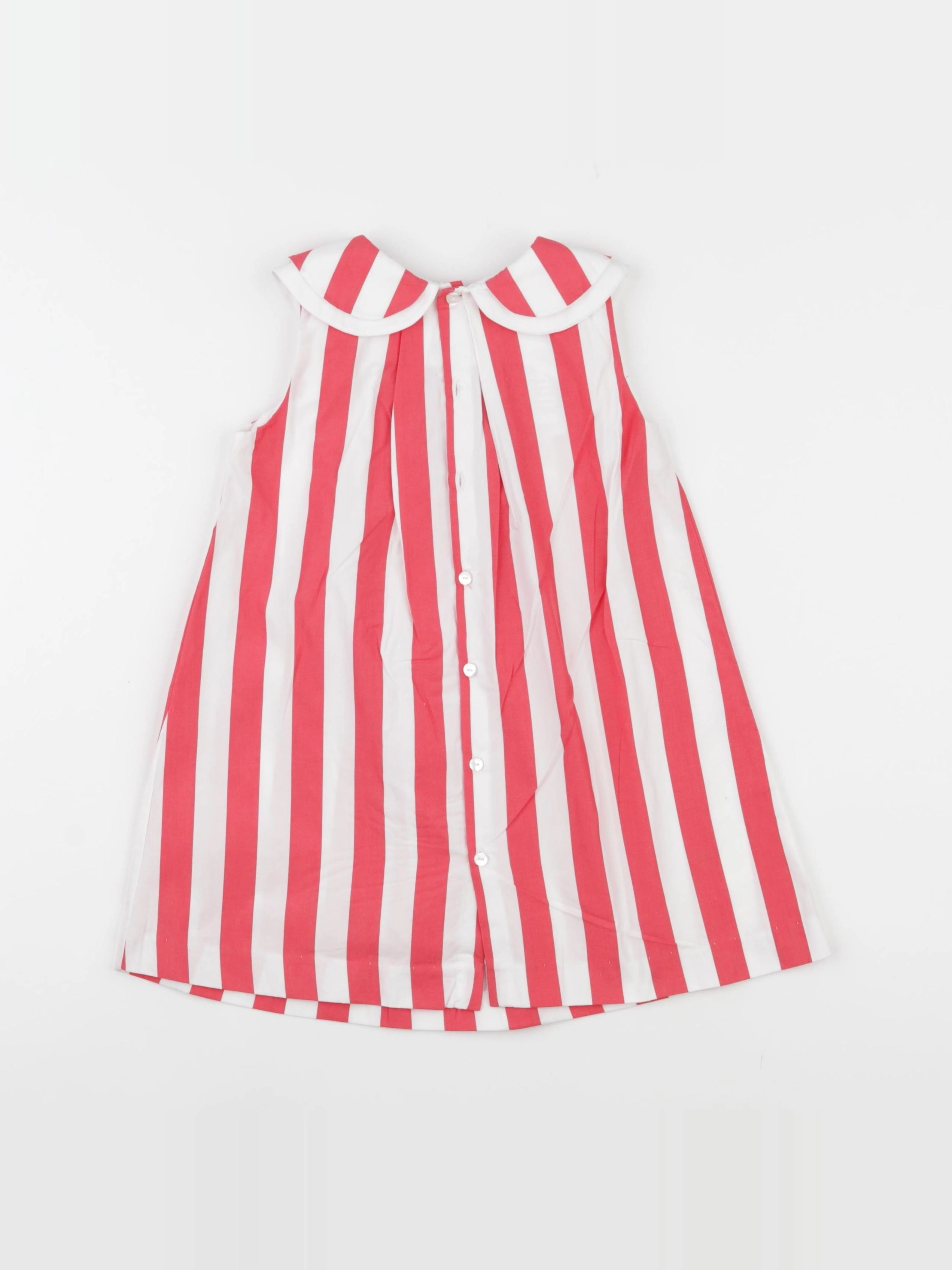Jacadi - robe blanc, rouge - 36 mois