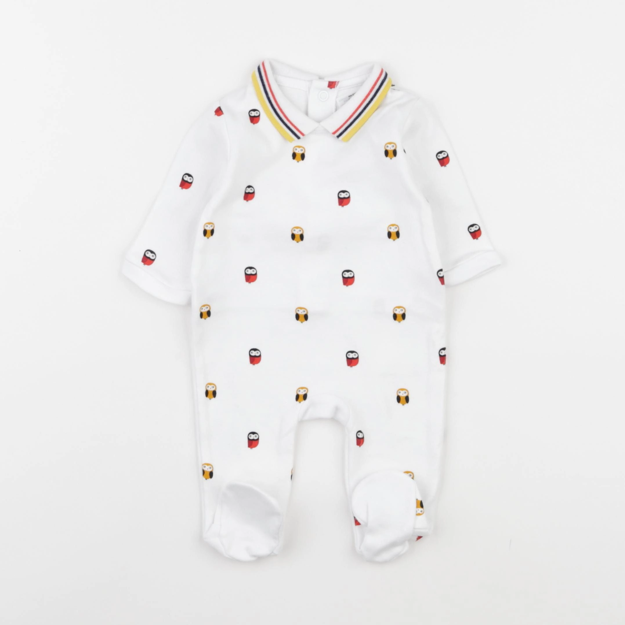 Jacadi - pyjama coton blanc - 1 mois