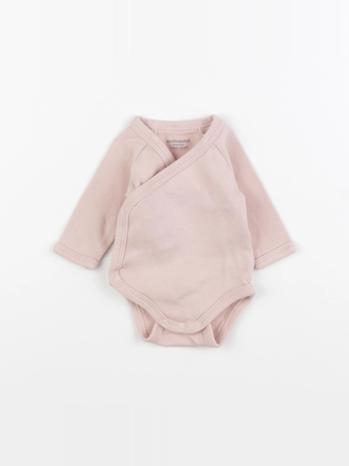 Vertbaudet - body rose - 1 mois