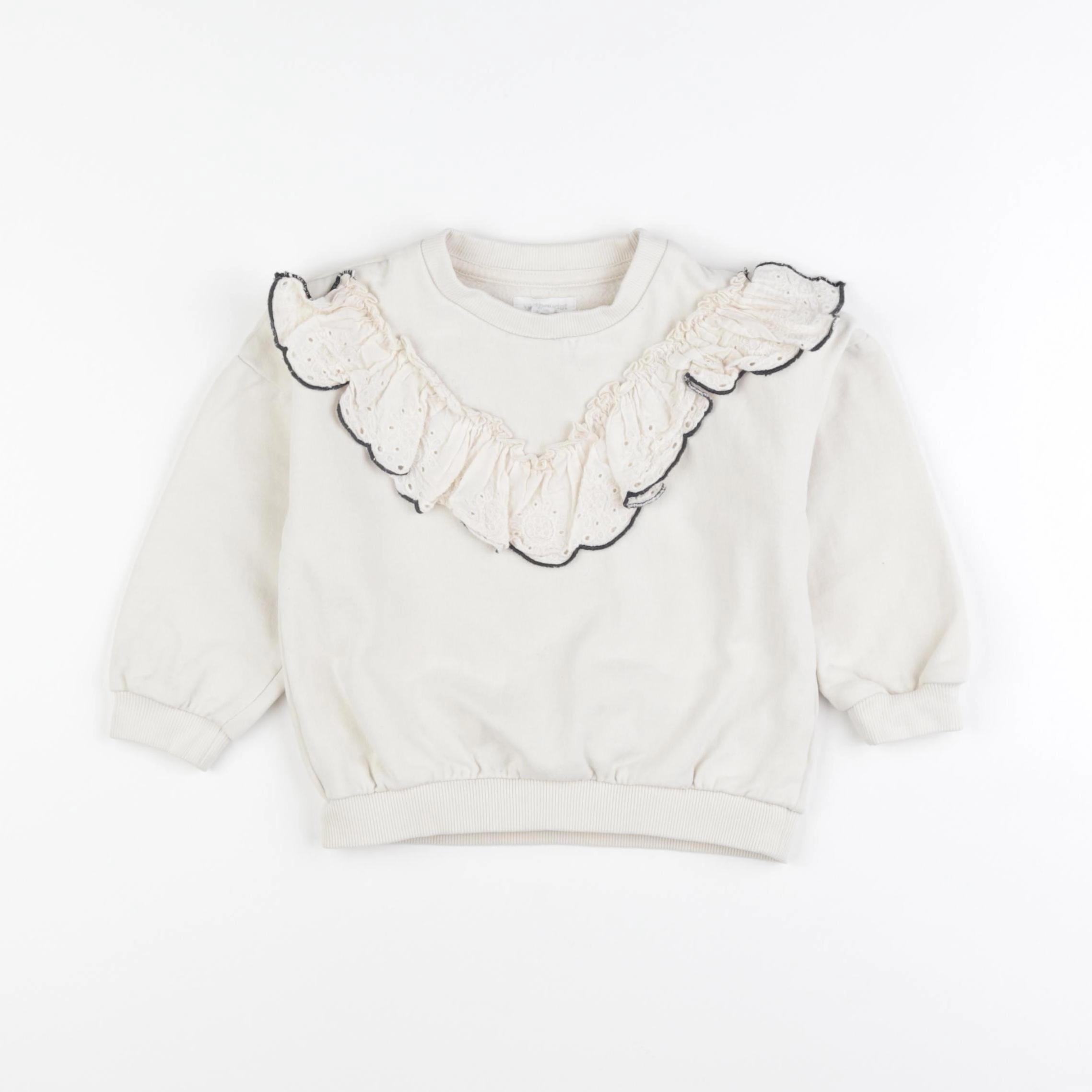Vertbaudet - sweat beige - 3 ans